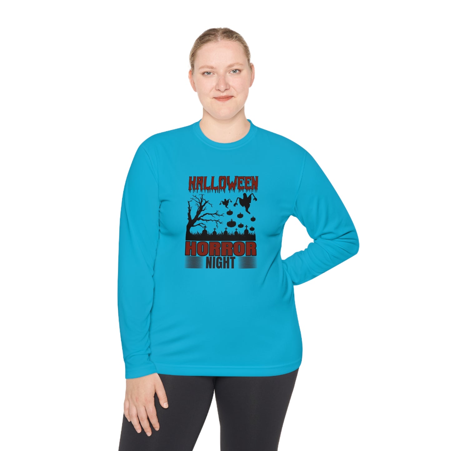 Halloween Horror Night - Unisex Lightweight Long Sleeve Tee