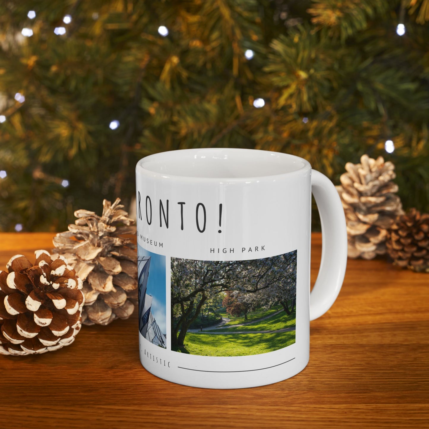 Hello Toronto Ceramic Mug - 11oz & 15oz, Perfect Gift for Travelers & City Lovers - 12020