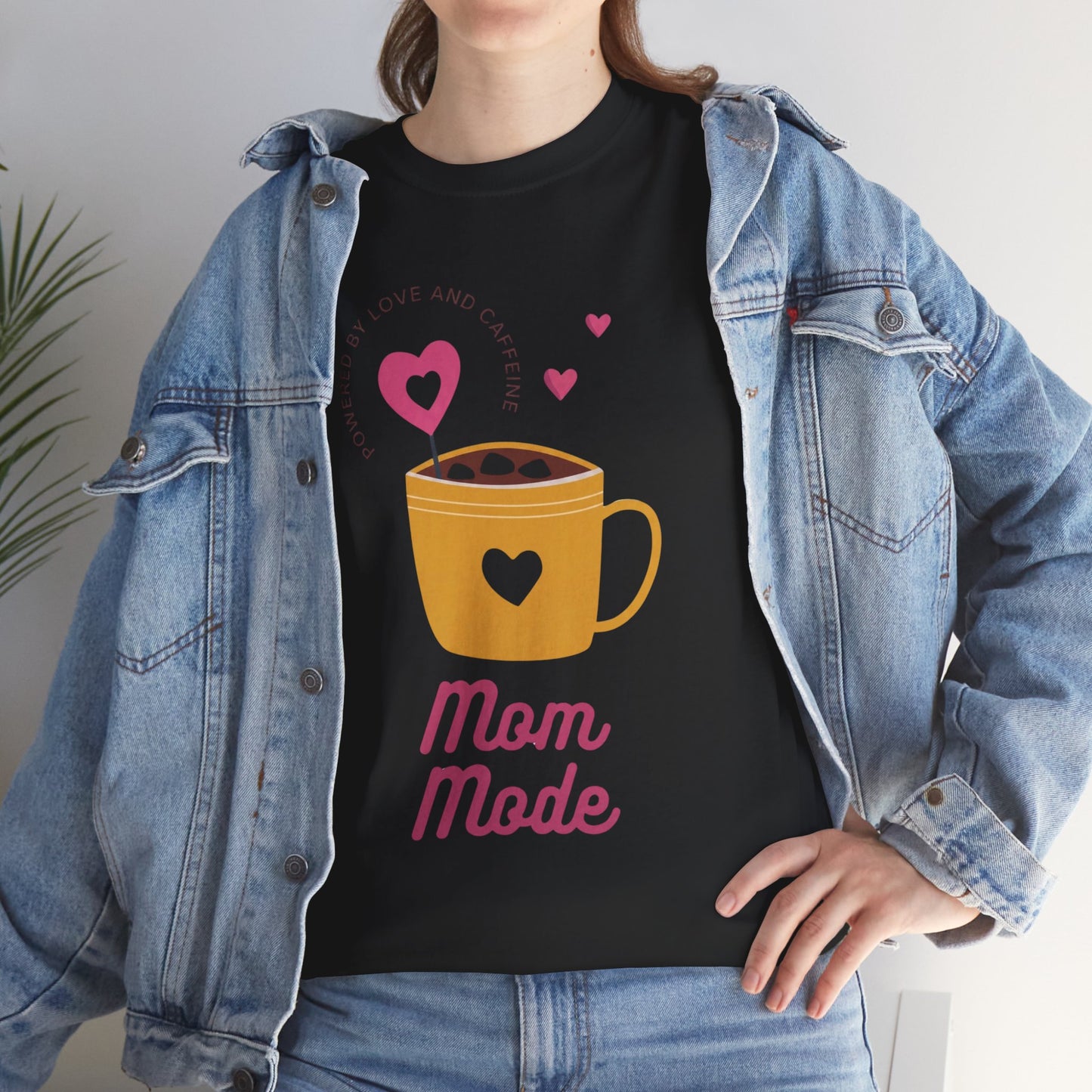 Mom Mode T‑Shirt – Cute Coffee Mug Graphic Tee for Moms (Mom Mode) - 14880