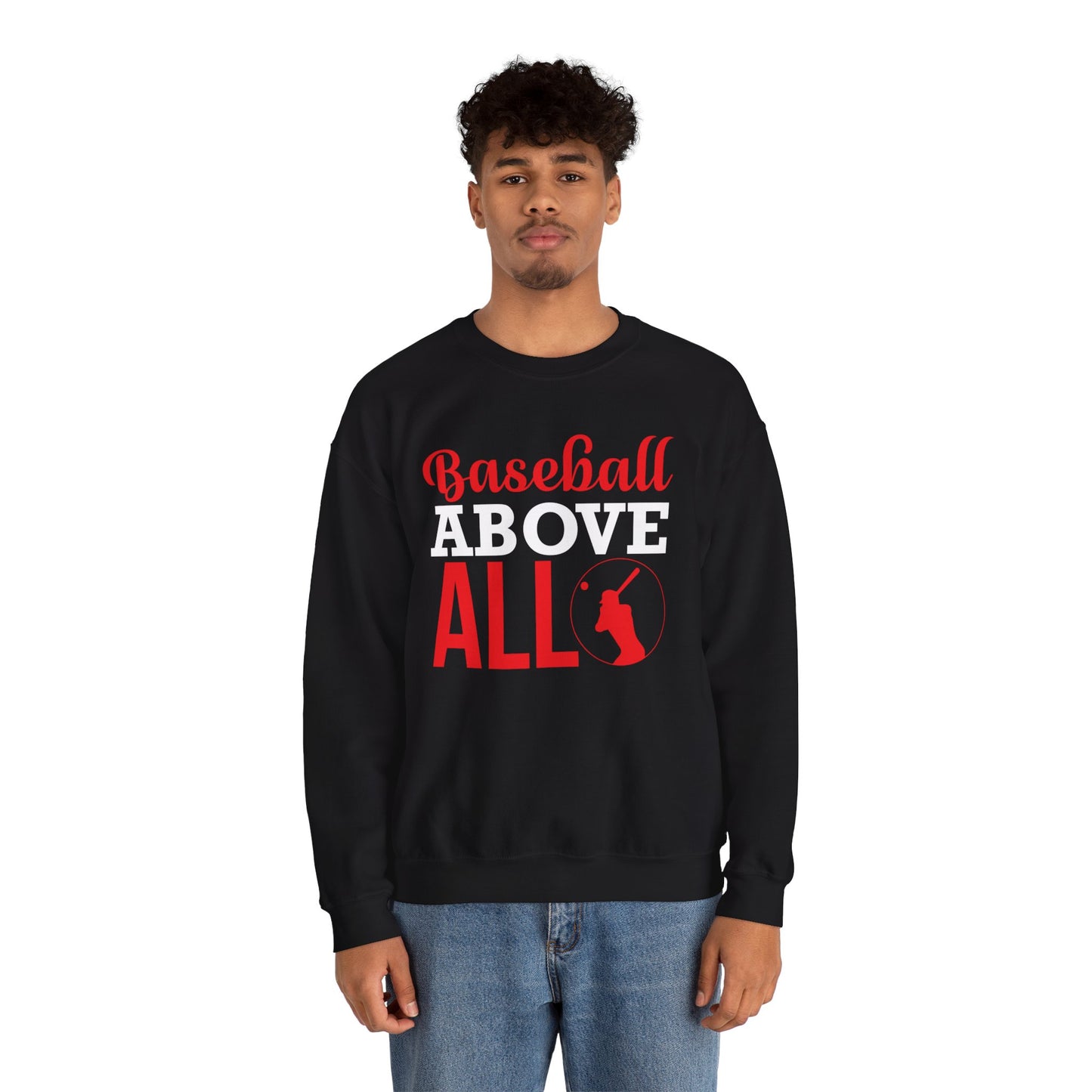 Baseball Above All - Unisex Heavy Blend™ Crewneck Sweatshirt