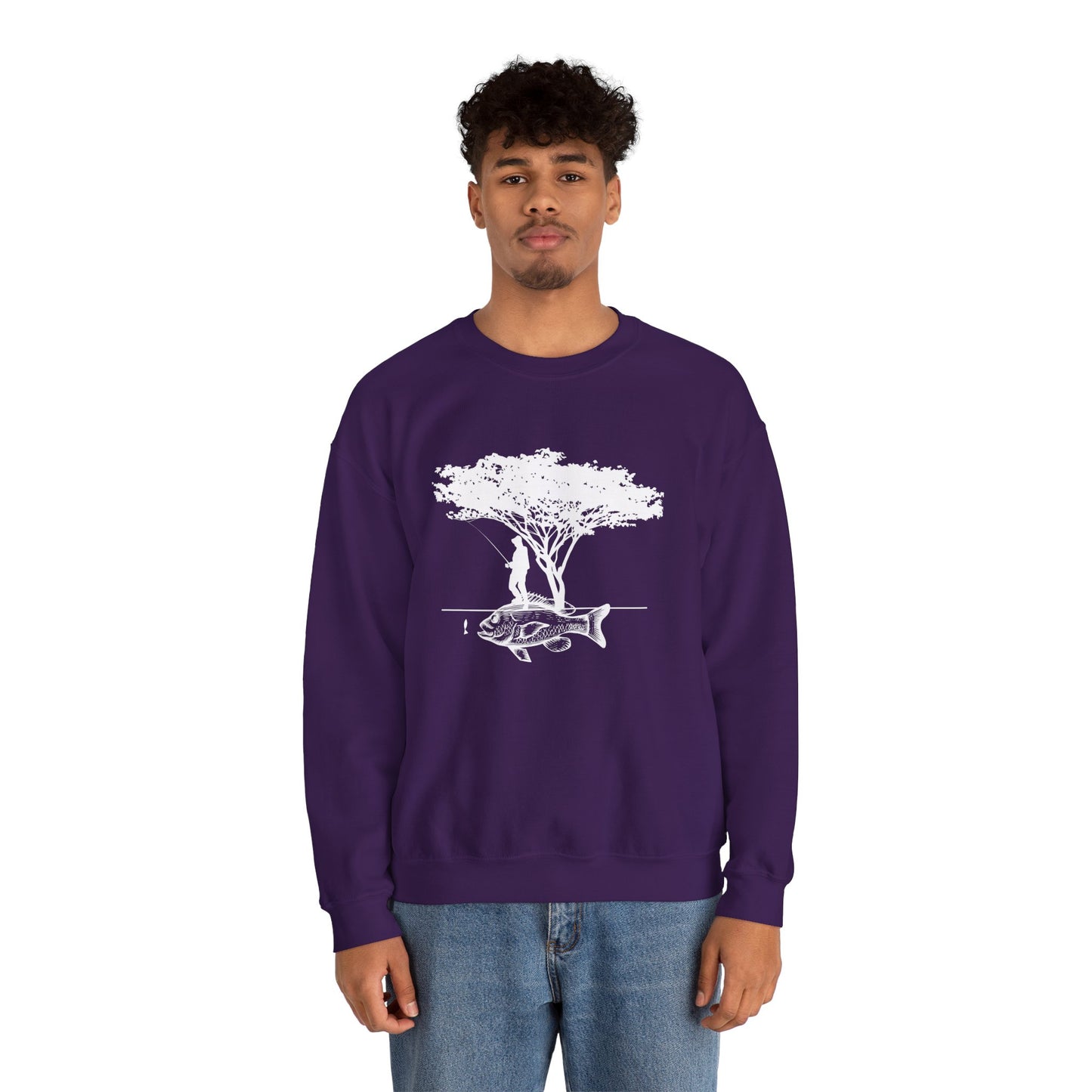 Fishing - Unisex Heavy Blend™ Crewneck Sweatshirt - 12334