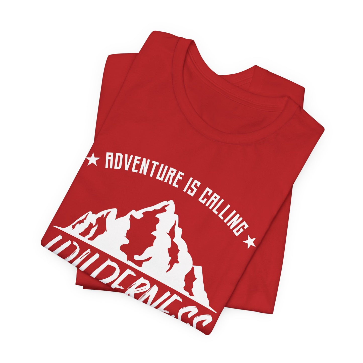 Camping: Adventure Is Calling, Wilderness - Unisex Jersey Short Sleeve Tee - 12585