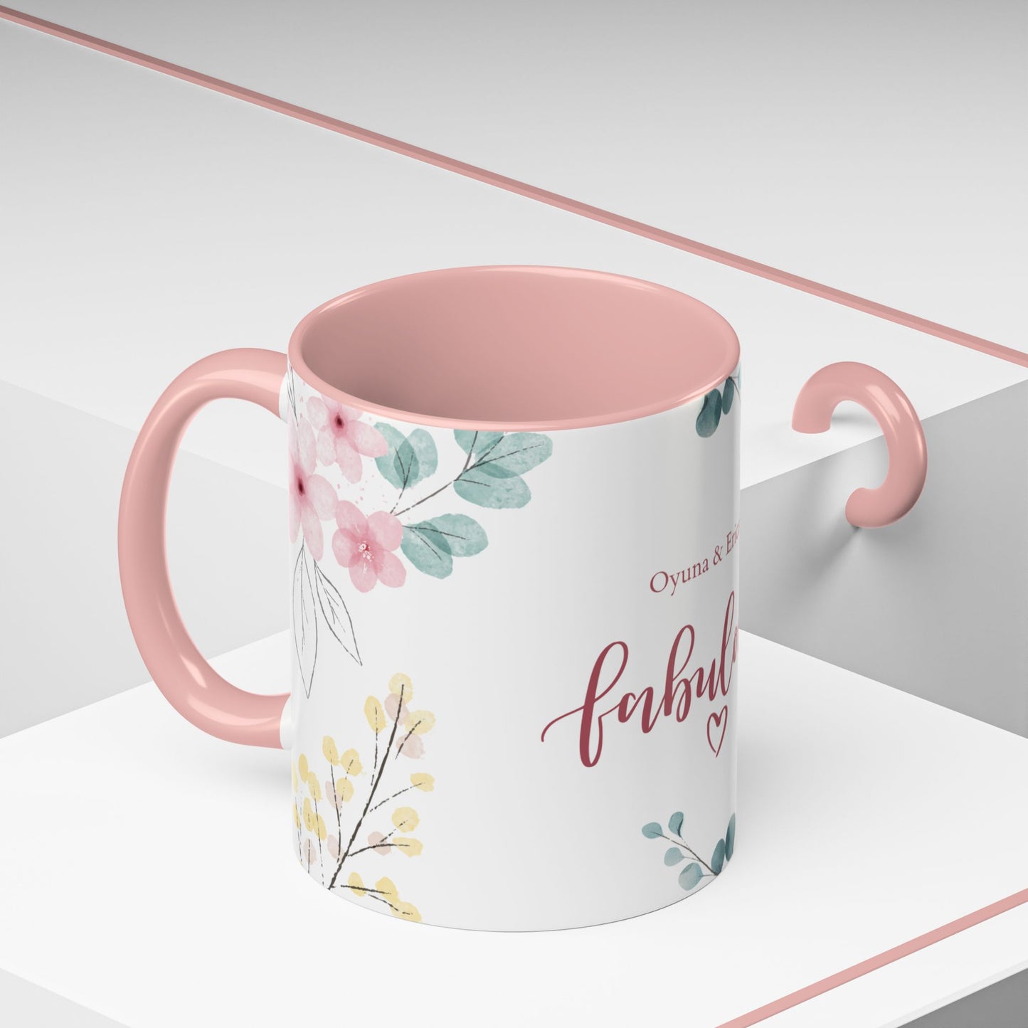 Fabulous, Name, Customizable - Accent Coffee Mug (11, 15oz) - 10965