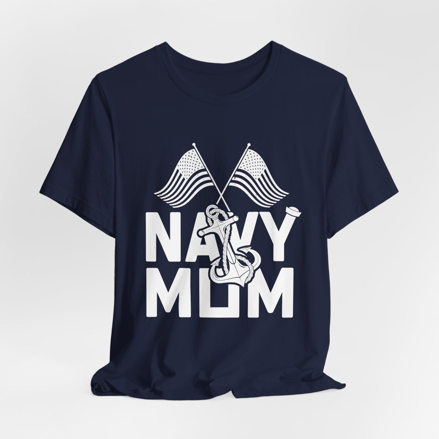 Navy Mom - Unisex Jersey Short Sleeve Tee