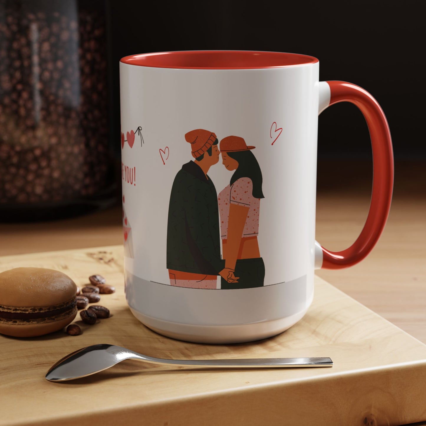 I love You - Accent Coffee Mug (11, 15oz) - 11136