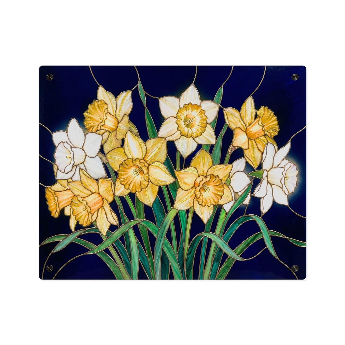 Daffodil Floral Acrylic Wall Art Panel - 14601