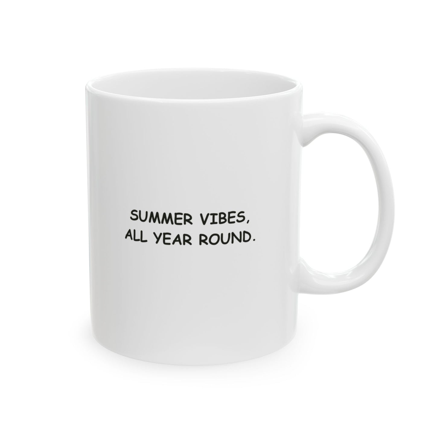 “If lost, return me to the BBQ.”  (Summer vibes, all year round.) Ceramic Mug - 13926