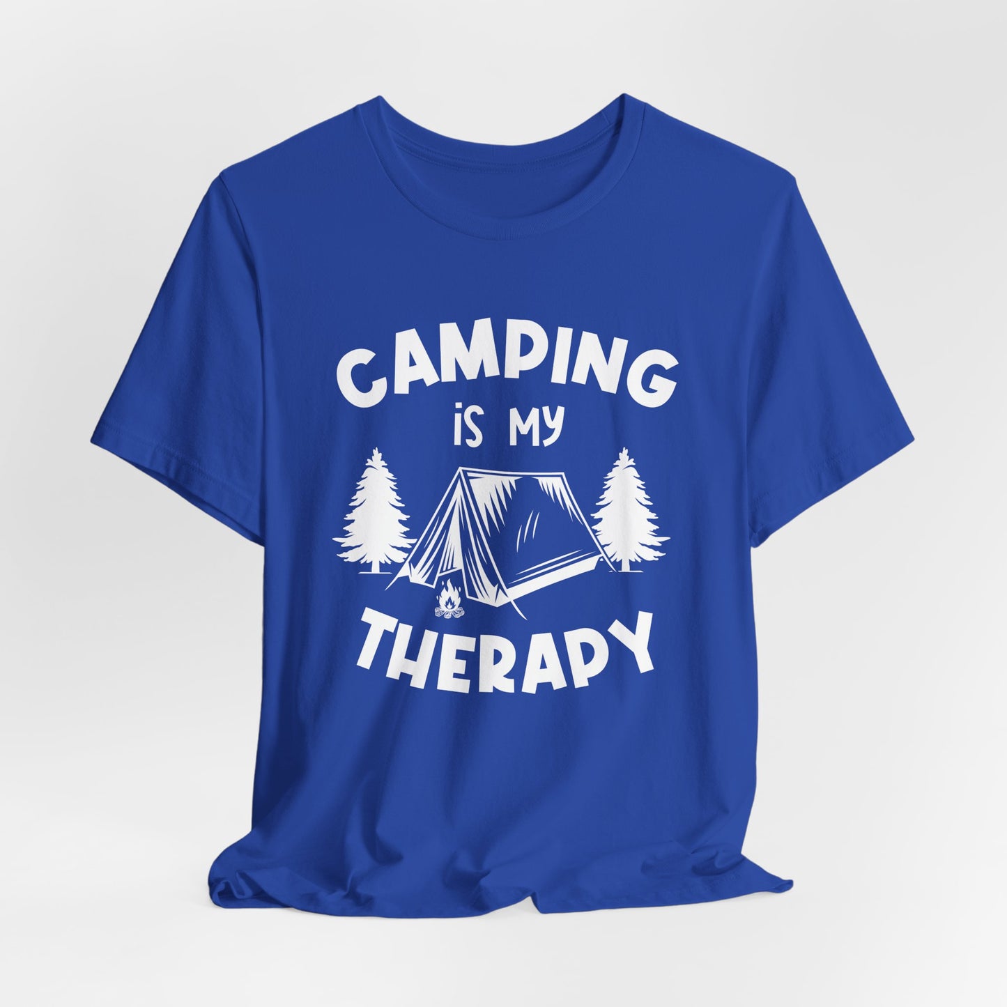 Camping Is My Therapy - Unisex Jersey Short Sleeve Tee - 12648