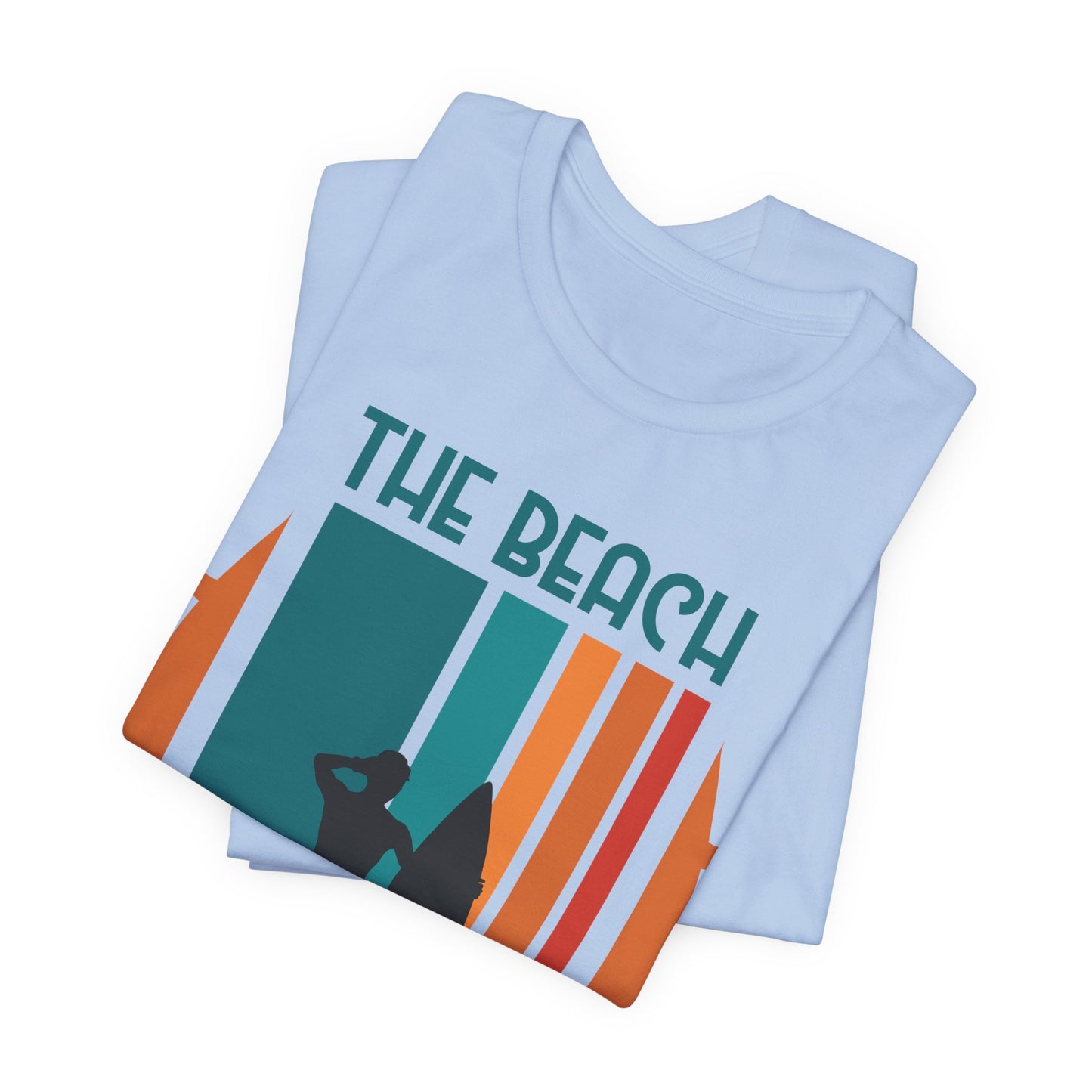 The Beach Is My Happy Place - Unisex Jersey Short Sleeve Tee - 13131