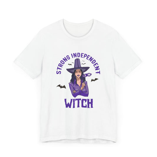 Halloween: Strong Independent Witch - Unisex Jersey Short Sleeve Tee - 12662