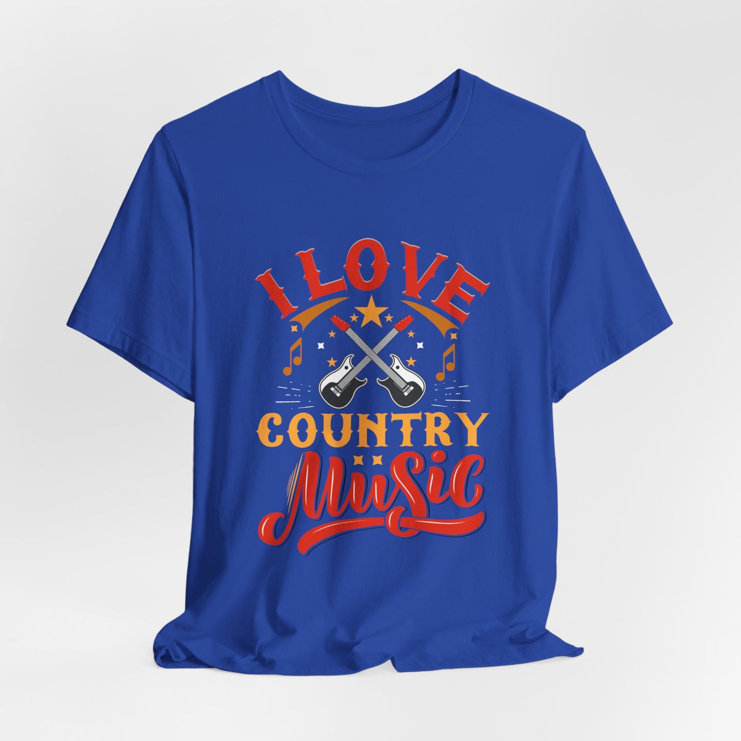 I Love Country Music - Unisex Jersey Short Sleeve Tee