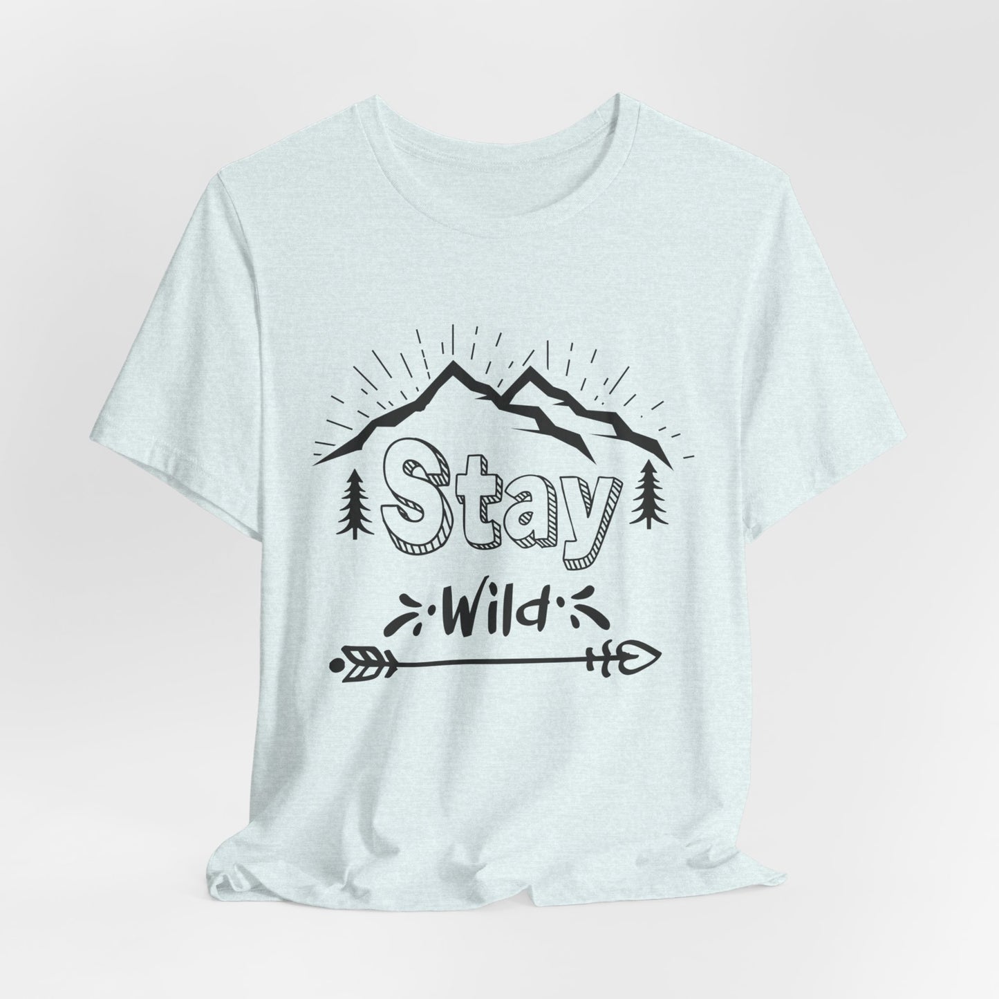 Camping: Stay Wild - Unisex Jersey Short Sleeve Tee