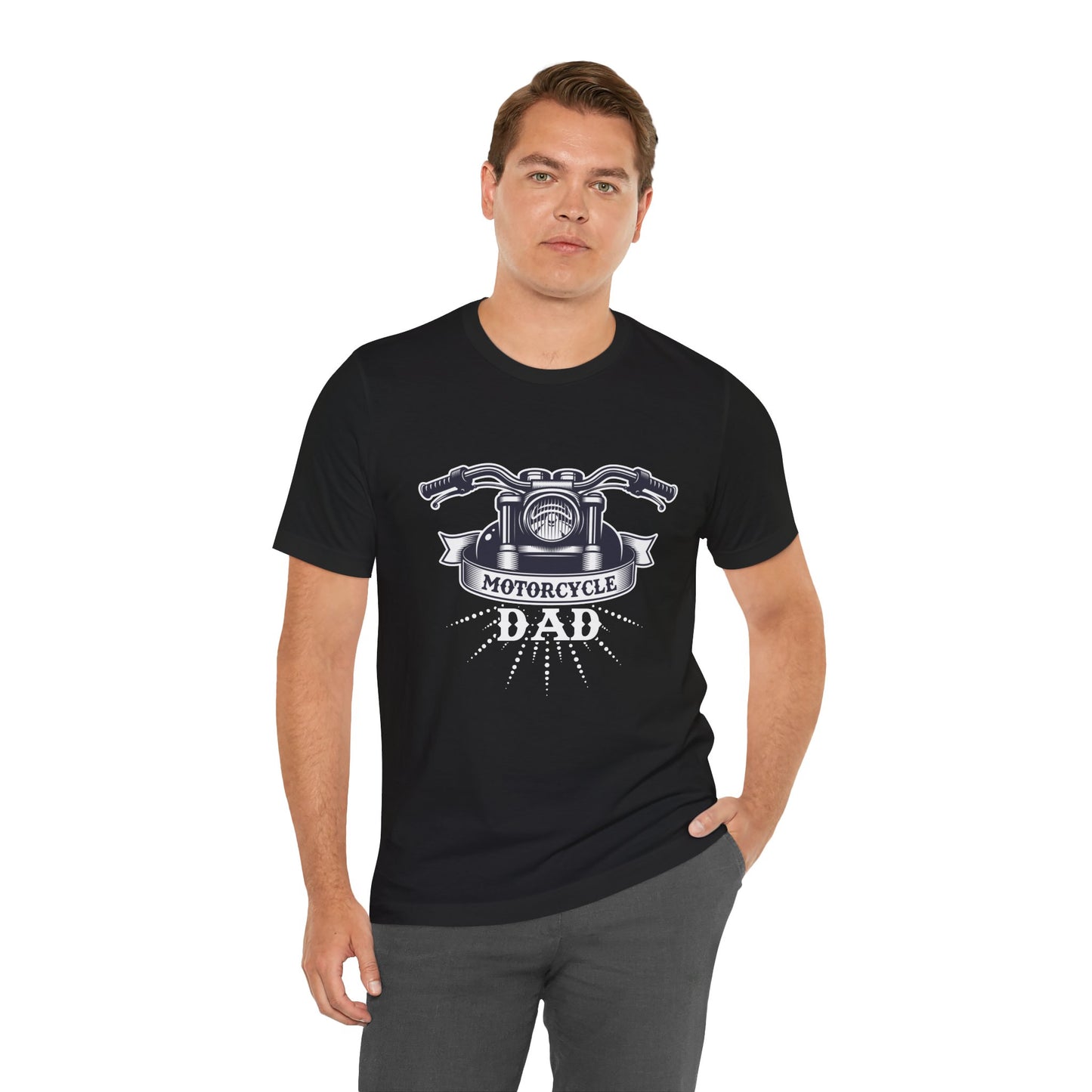 Motorcycle Dad - Unisex Jersey Short Sleeve Tee - 13312