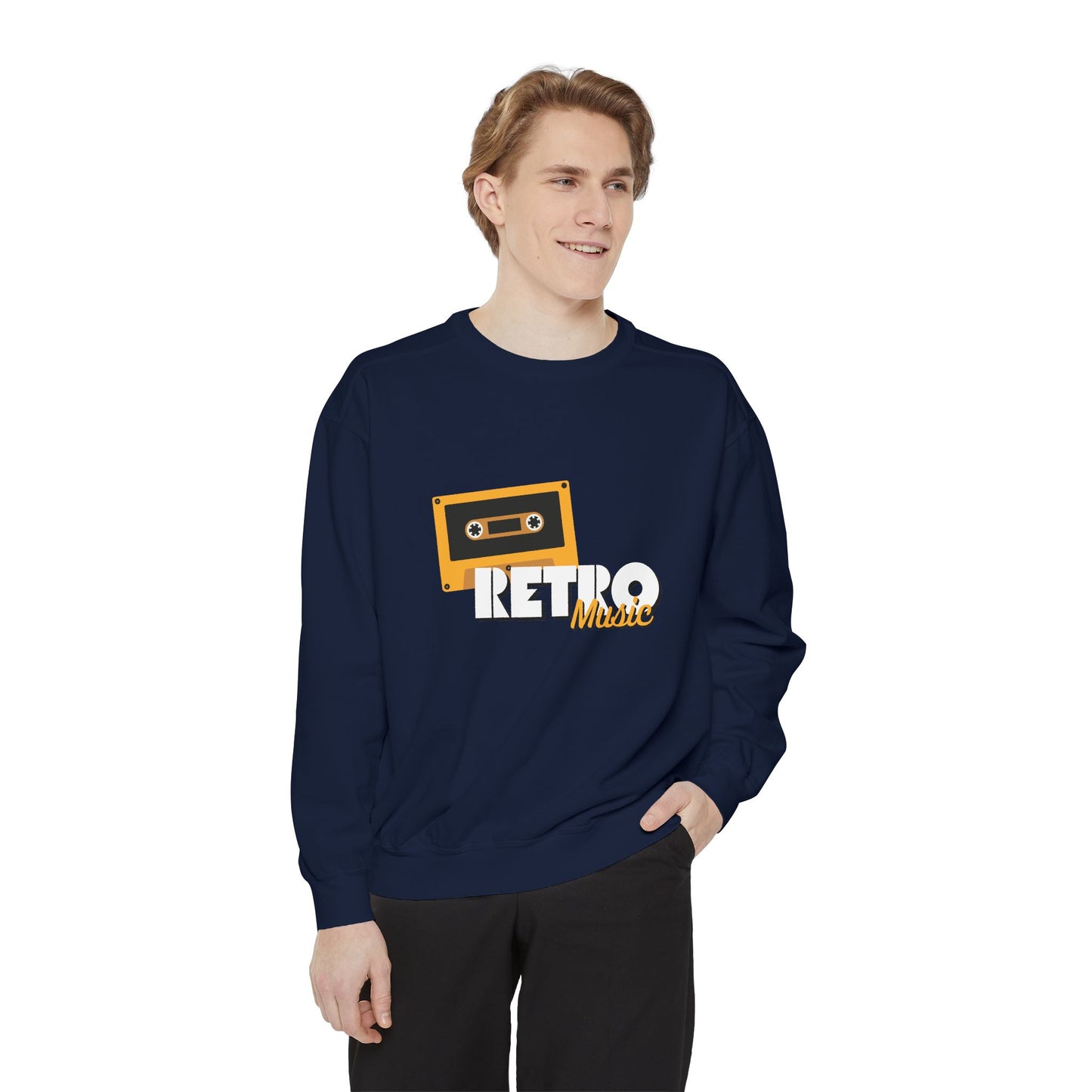 Retro Music - Unisex Garment-Dyed Sweatshirt - 10604