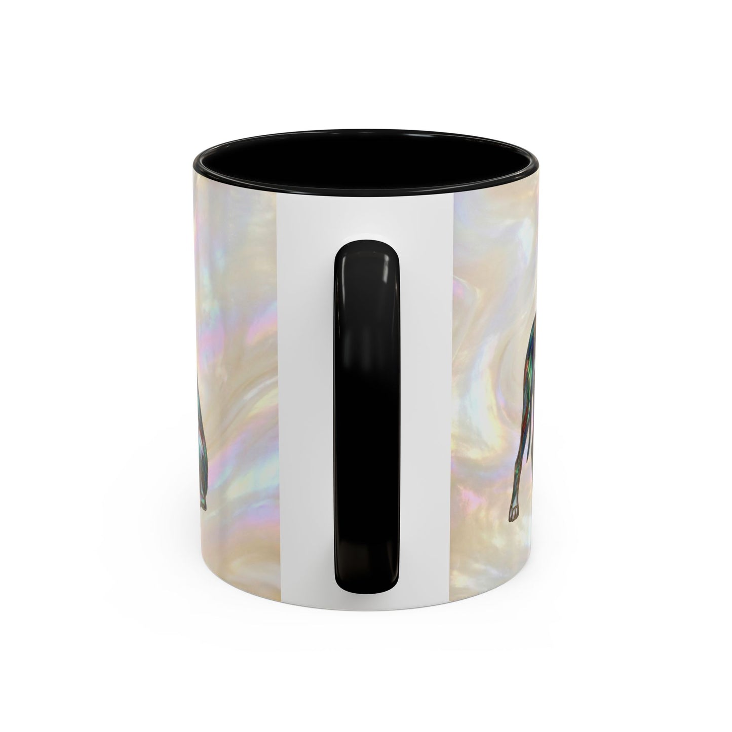 Personalized Great Dane Dog Mug — Stained Glass Design (11/15 oz) - 14550