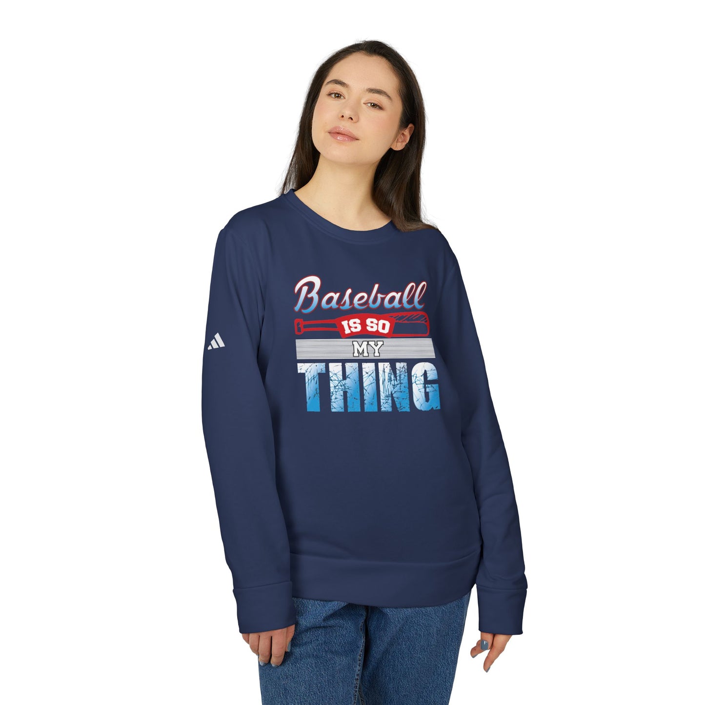 Baseball Is My Thing - adidas Unisex Fleece Crewneck Sweatshirt - 14099