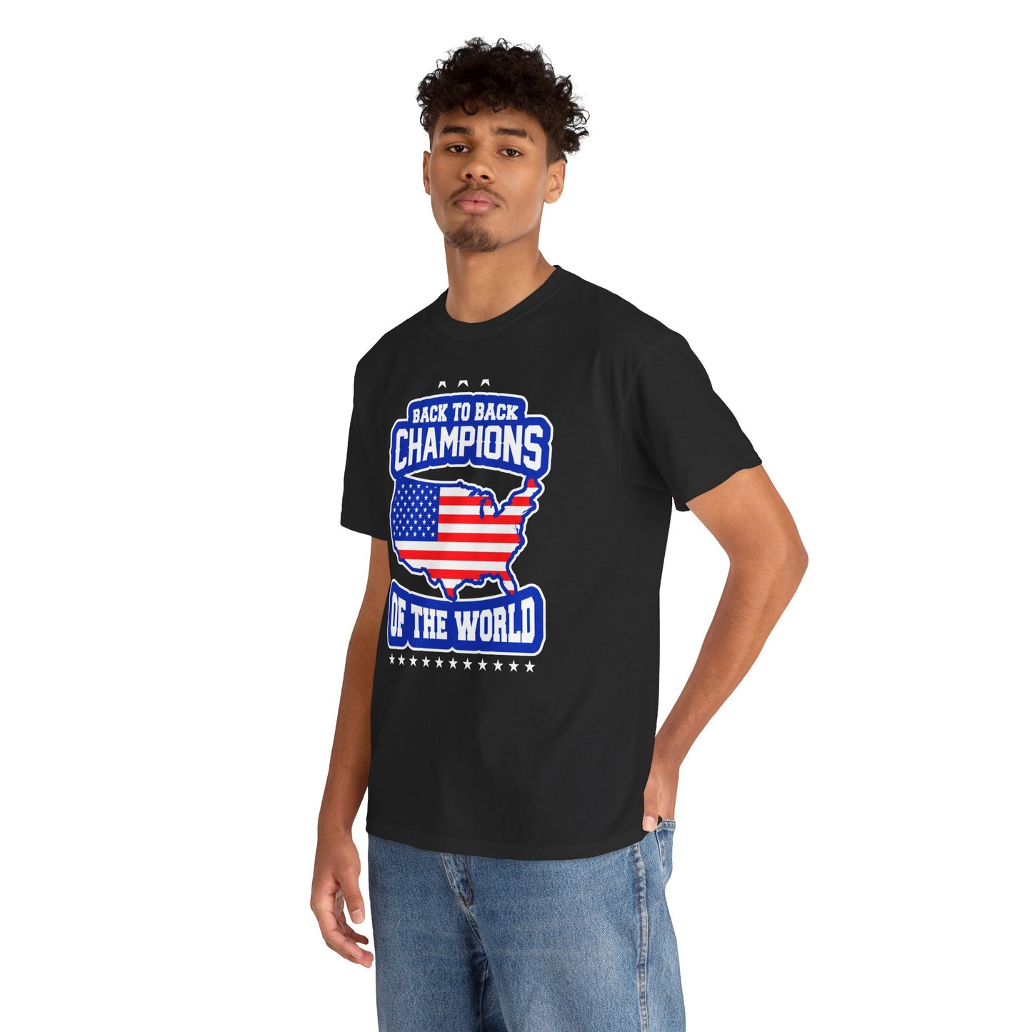 Back-to-Back Champions Unisex Tee | Perfect for Sports Fans, Casual Wear, Gifts, Fourth of July, BBQ Events - 13597