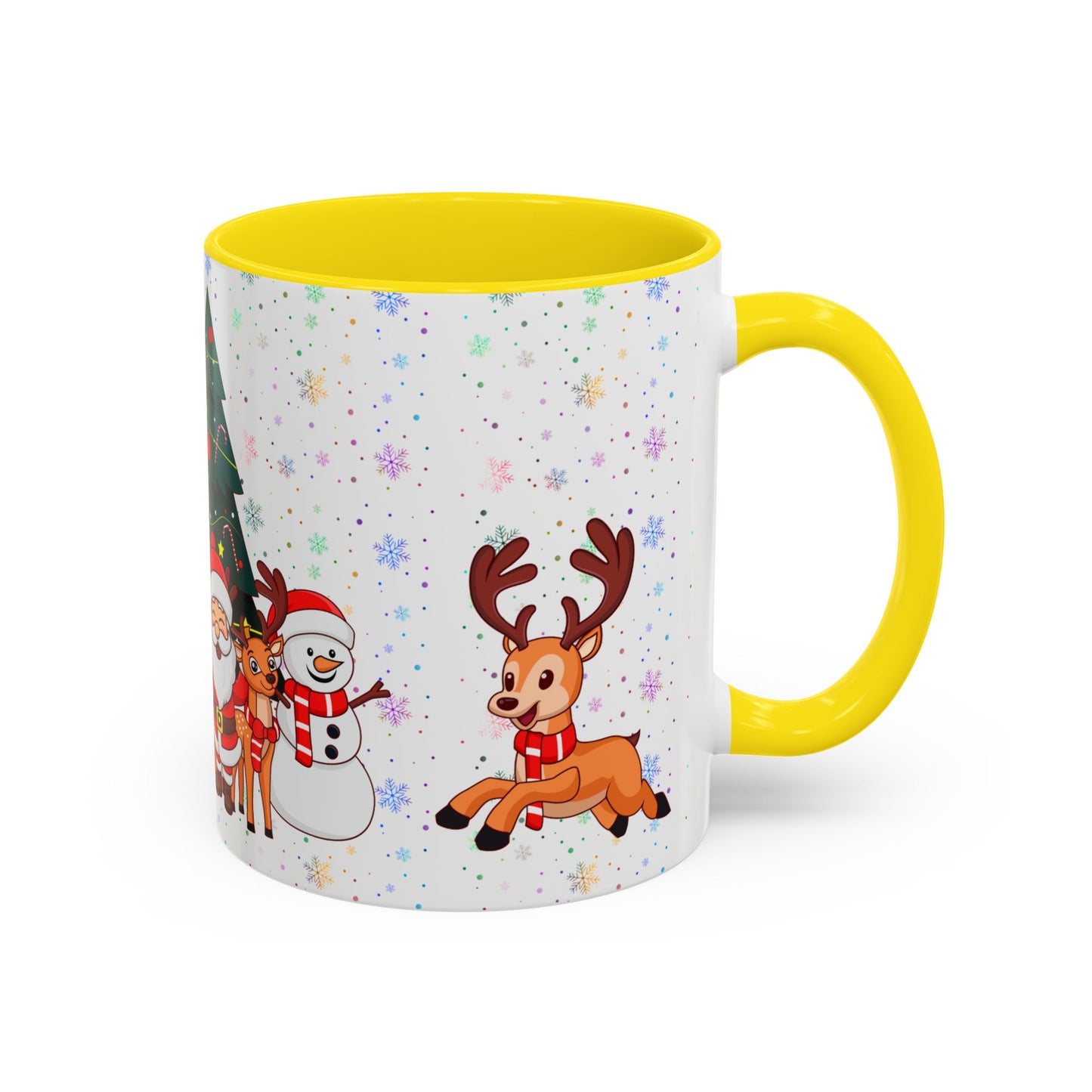 Christmas Party,  Santa,  Snowman, & Reindeer -  Accent Coffee Mug (11, 15oz) - 10428