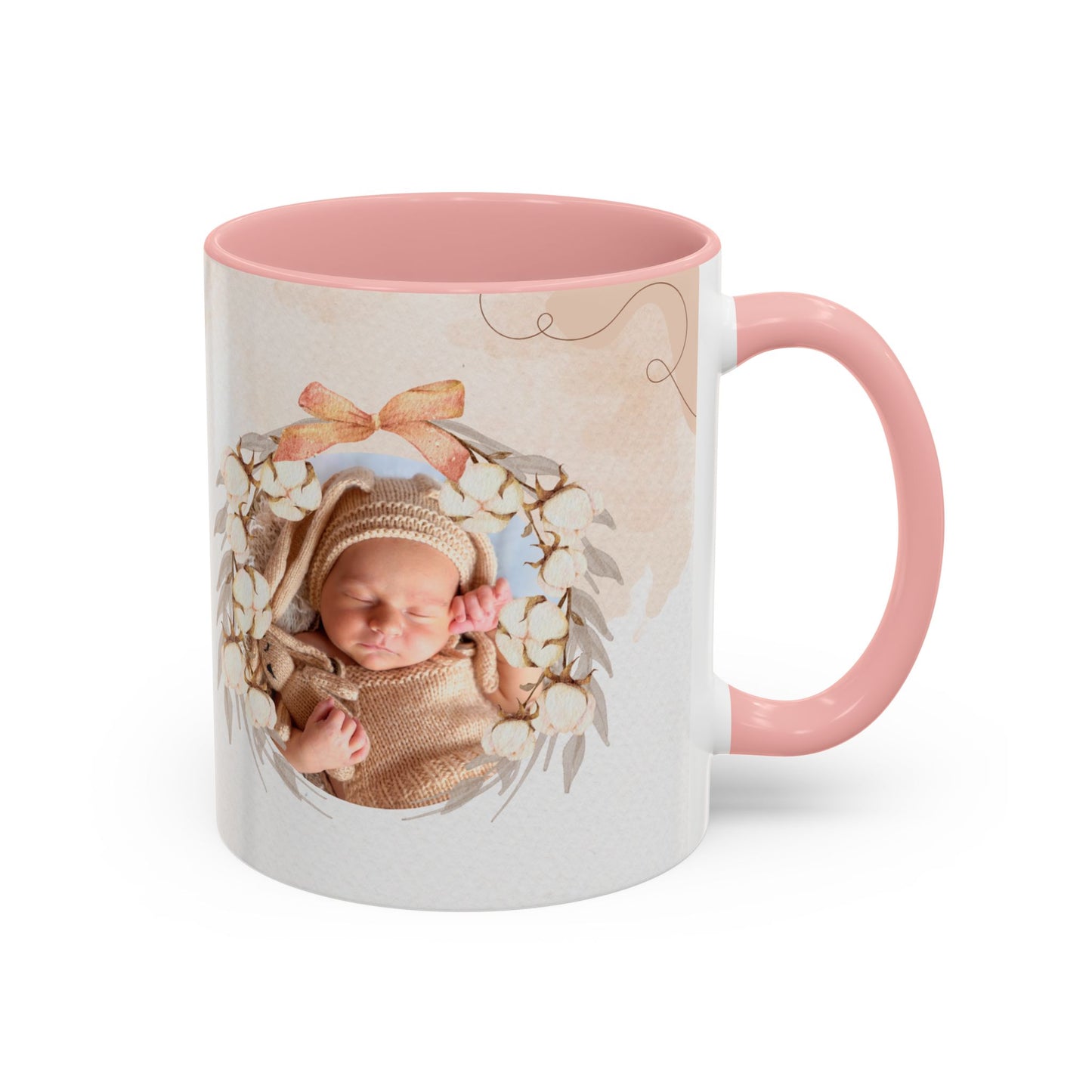 Oh Baby, Samira's Baby Shower, Customizable - Accent Coffee Mug (11, 15oz) - 10882