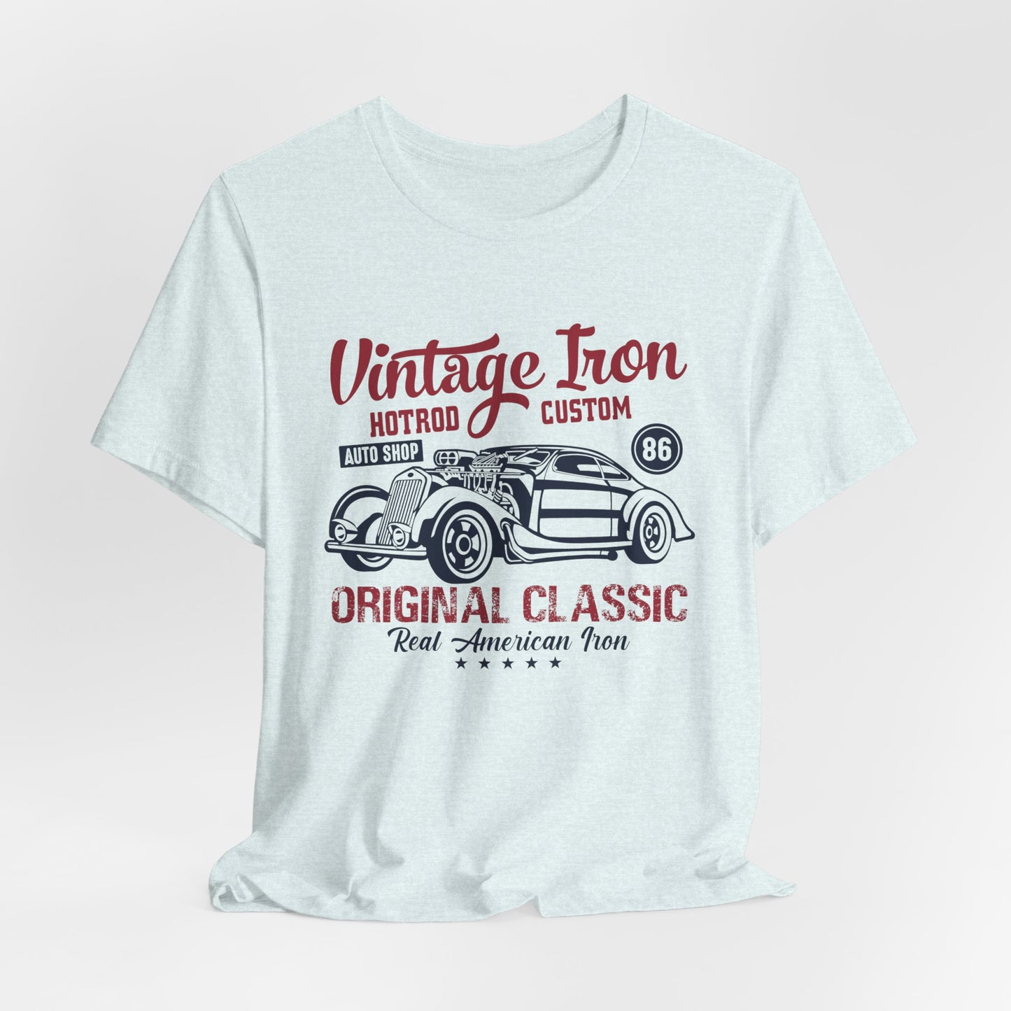Vintage Iron, Hotrod Custom, Original Classic - Unisex Jersey Short Sleeve Tee - 12609