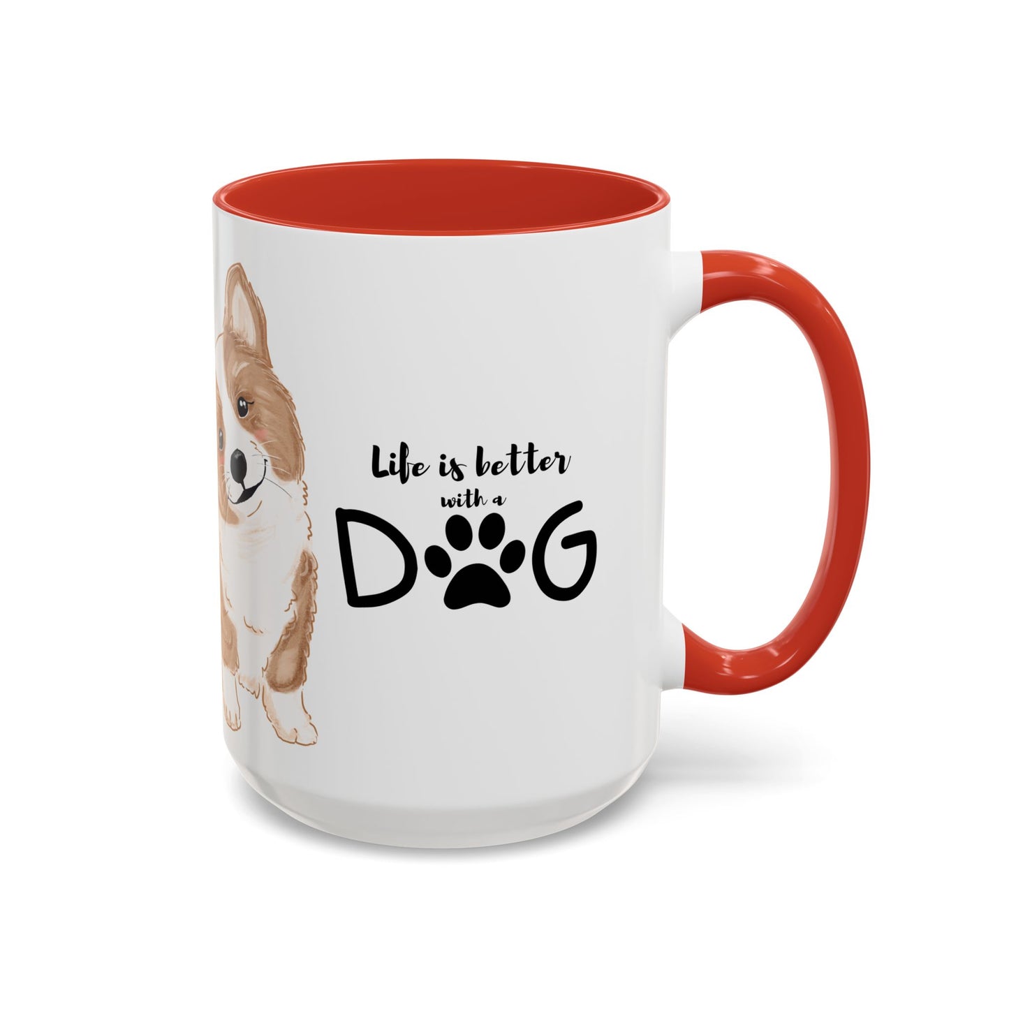 Did You Know There Are 300 Words For Love in Canine? -  Accent Coffee Mug (11, 15oz)