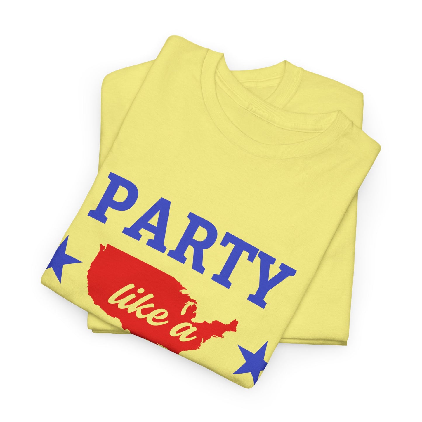 Patriotic Party Tee - Celebrate Independence, Fun Gatherings, BBQs, Gift for Patriots, Unisex Heavy Cotton T-shirt - 13732