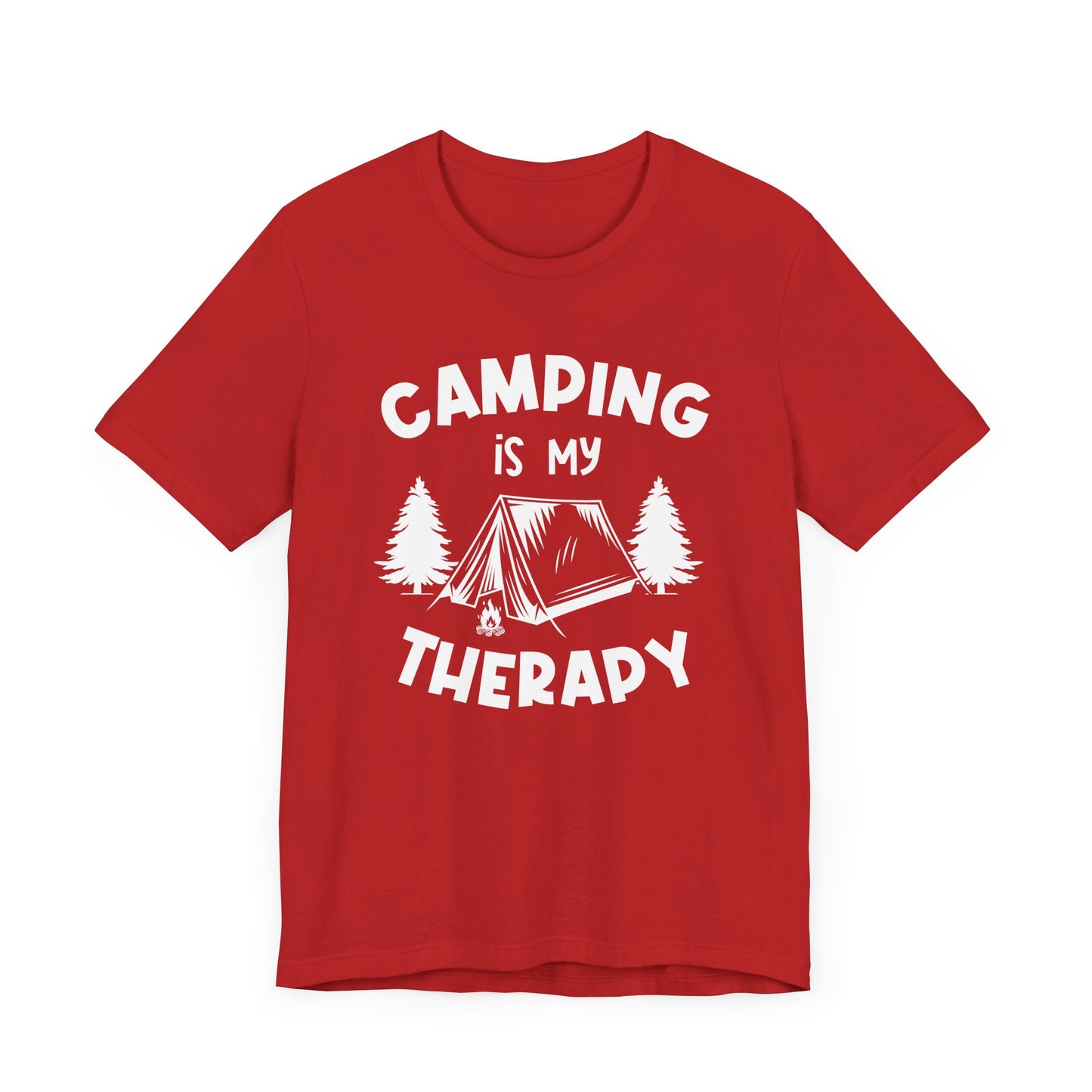 Camping Is My Therapy - Unisex Jersey Short Sleeve Tee - 12648