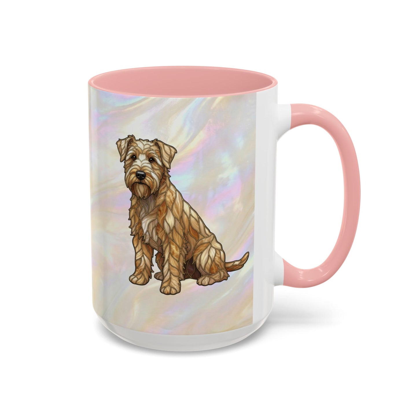 Wheaten Terrier Accent Coffee Mug – Stained Glass Design 11/15oz - 14651