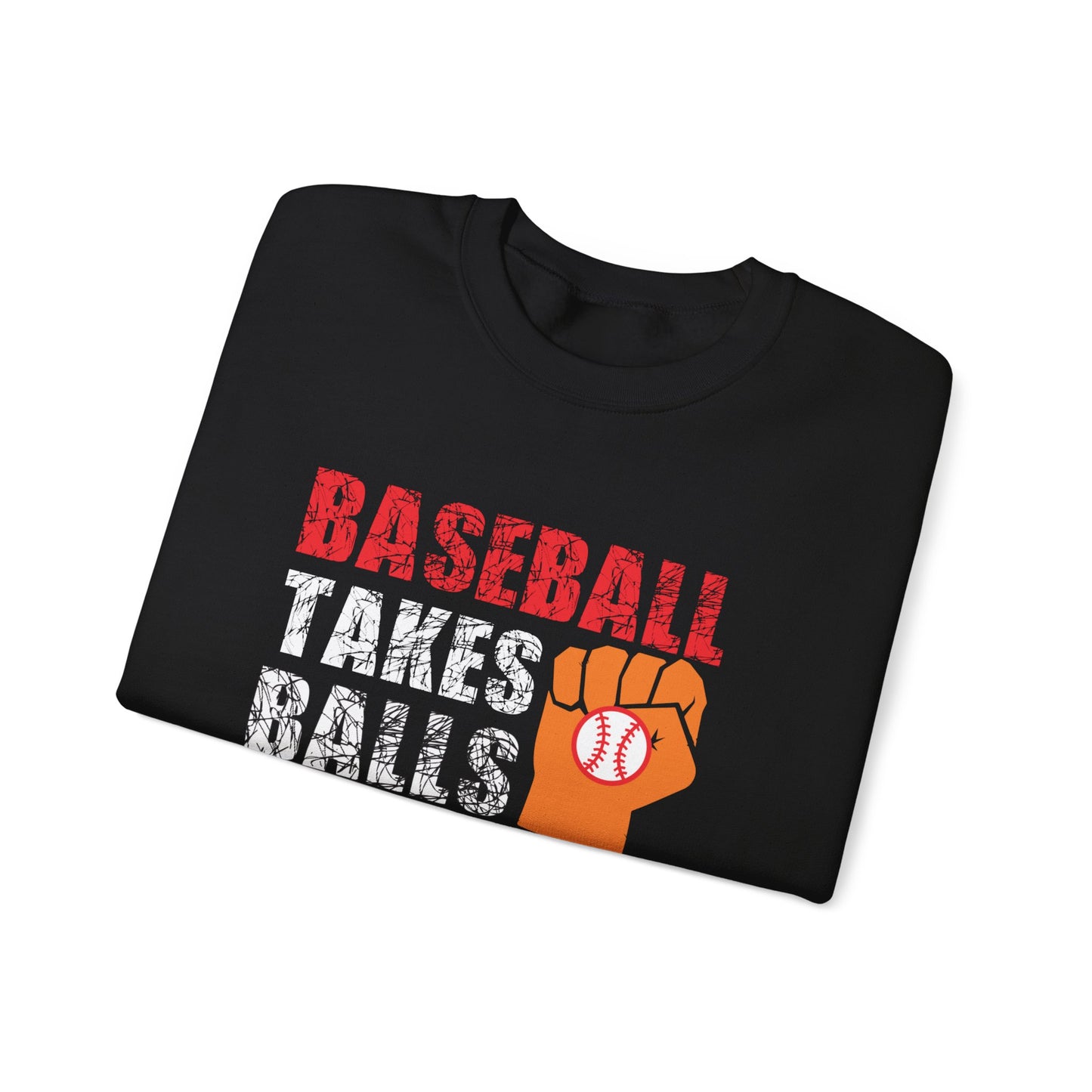 Baseball Takes Balls - Unisex Heavy Blend™ Crewneck Sweatshirt