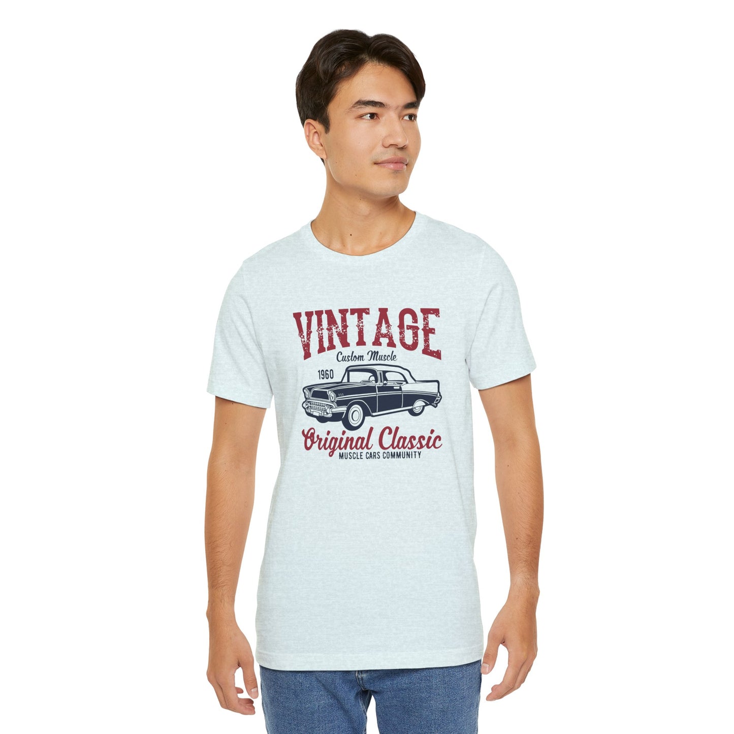 Vintage Custom Muscle, Original Classic - Unisex Jersey Short Sleeve Tee