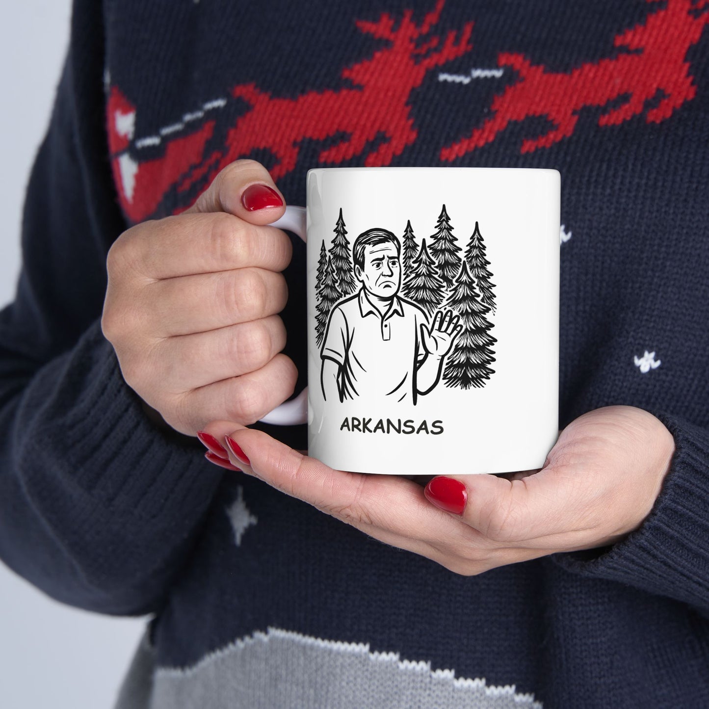 "In Arkansas, there’s no such thing as ‘too many trees.’" Ceramic Mug - 13310
