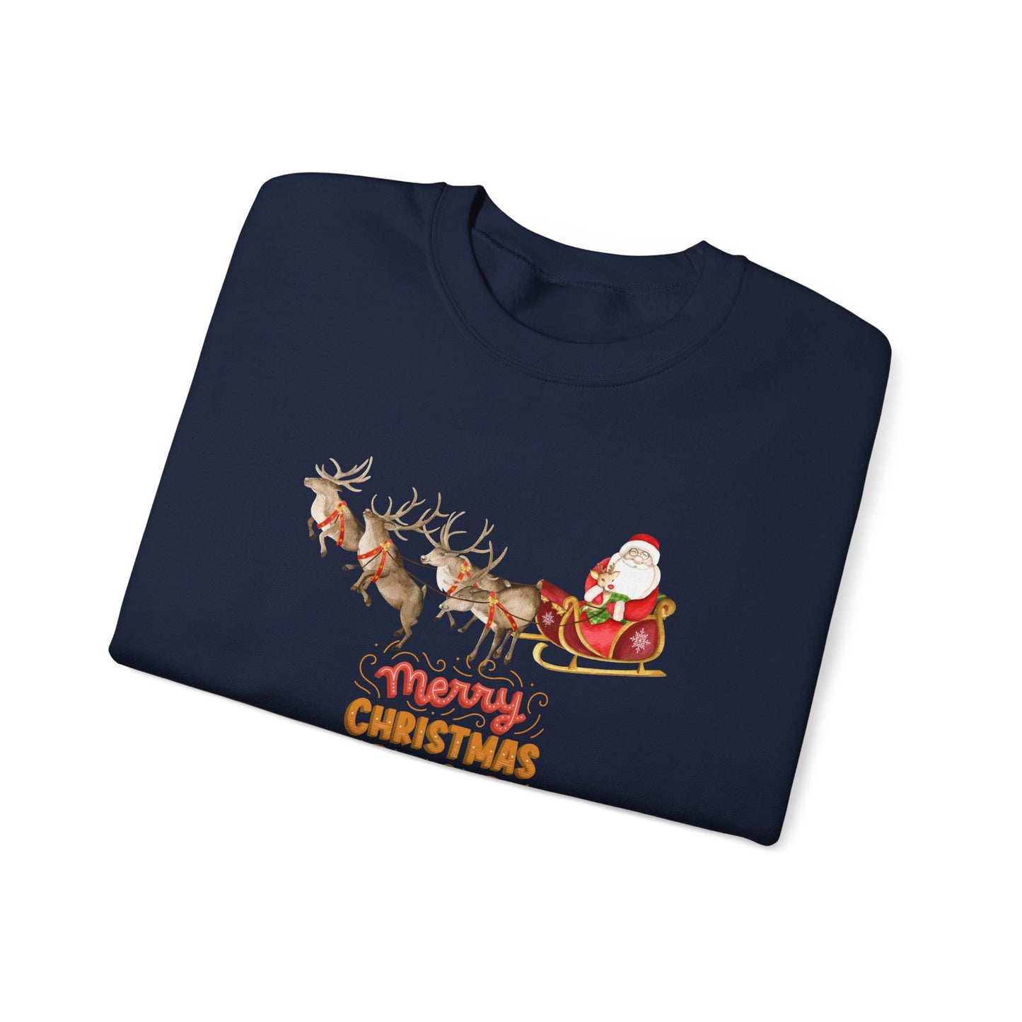 Santa & Reindeers - Unisex Heavy Blend™ Crewneck Sweatshirt - 10011