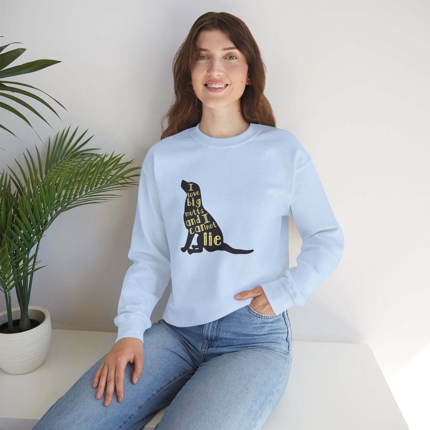 I Love Big Mutts and I Cannot Lie - Unisex Heavy Blend™ Crewneck Sweatshirt