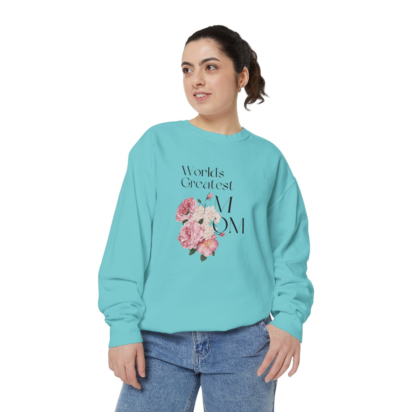 World's Greatest Mom - Unisex Garment-Dyed Sweatshirt - 11802