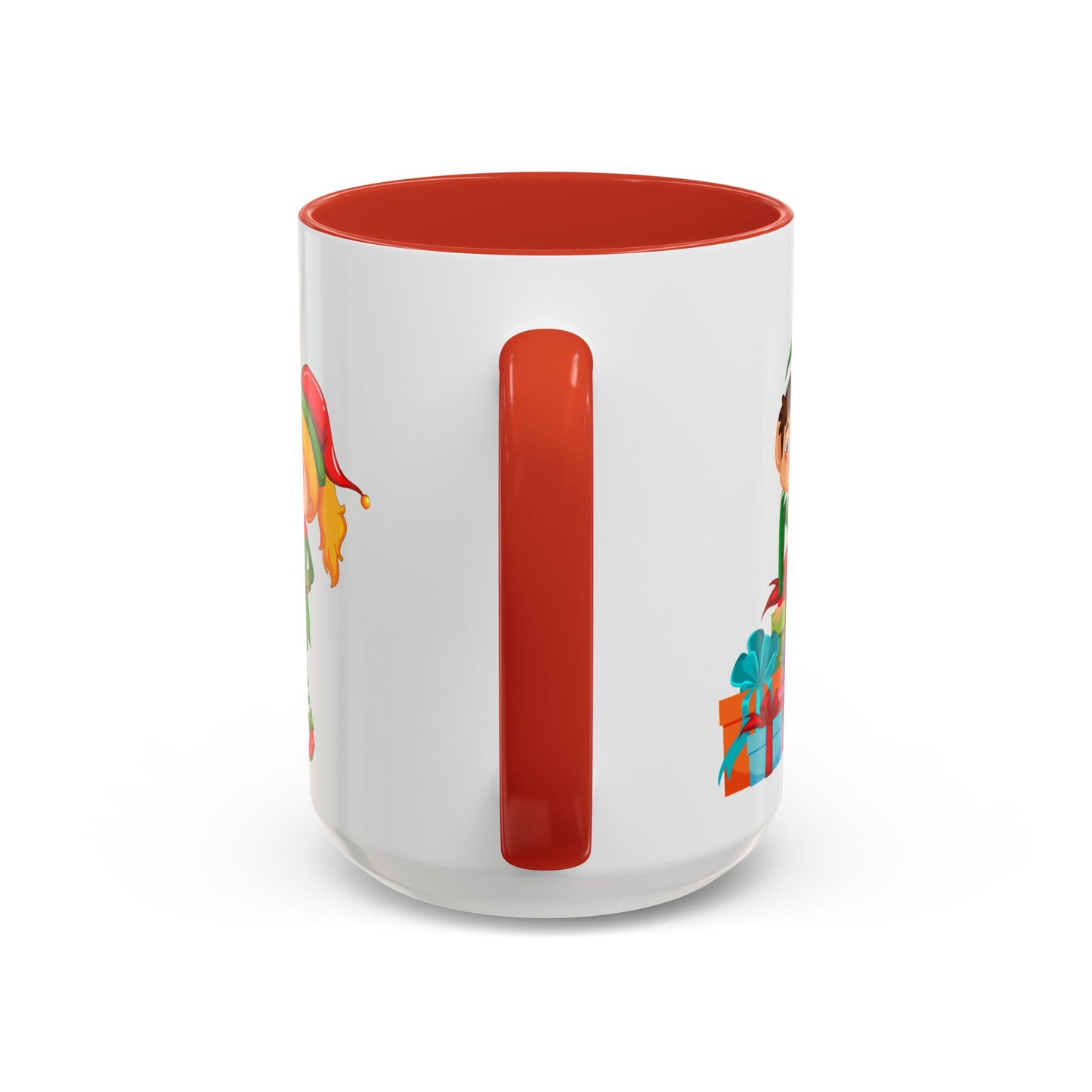 Elves, Merry Christmas - Accent Coffee Mug (11, 15oz) - 10360