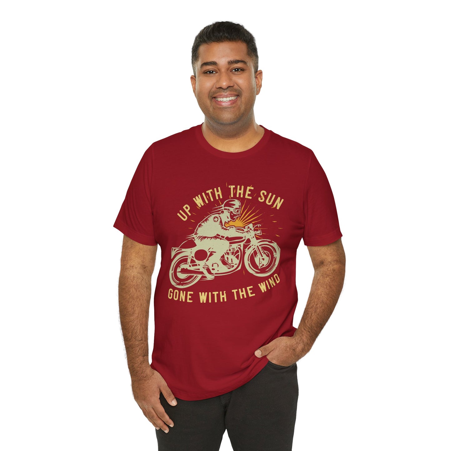 Up with the Sun, Gone with the Wind - Unisex Jersey Short Sleeve Tee - 13958
