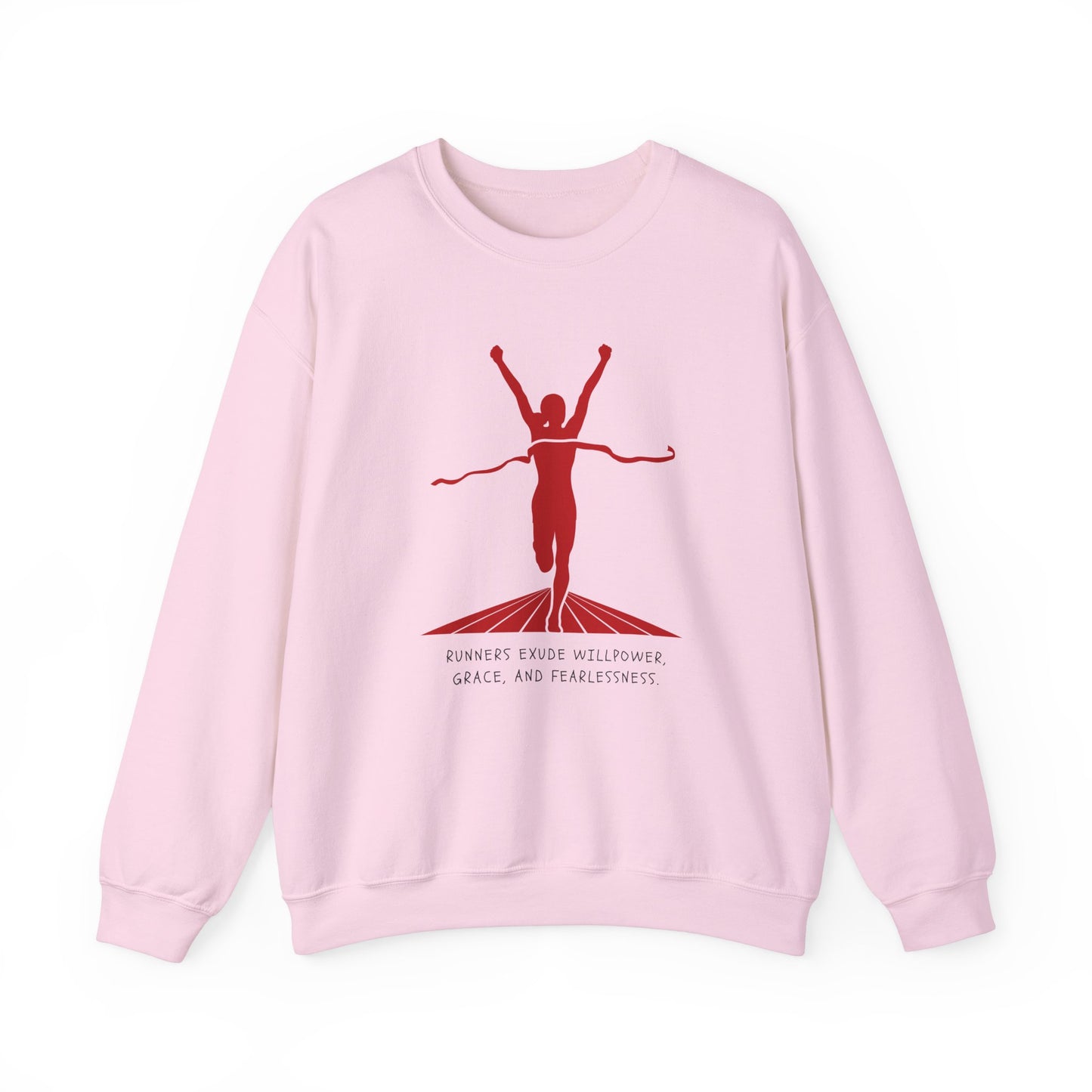 Runners Exude Willpower, Grace, and Fearlessness - Unisex Heavy Blend™ Crewneck Sweatshirt