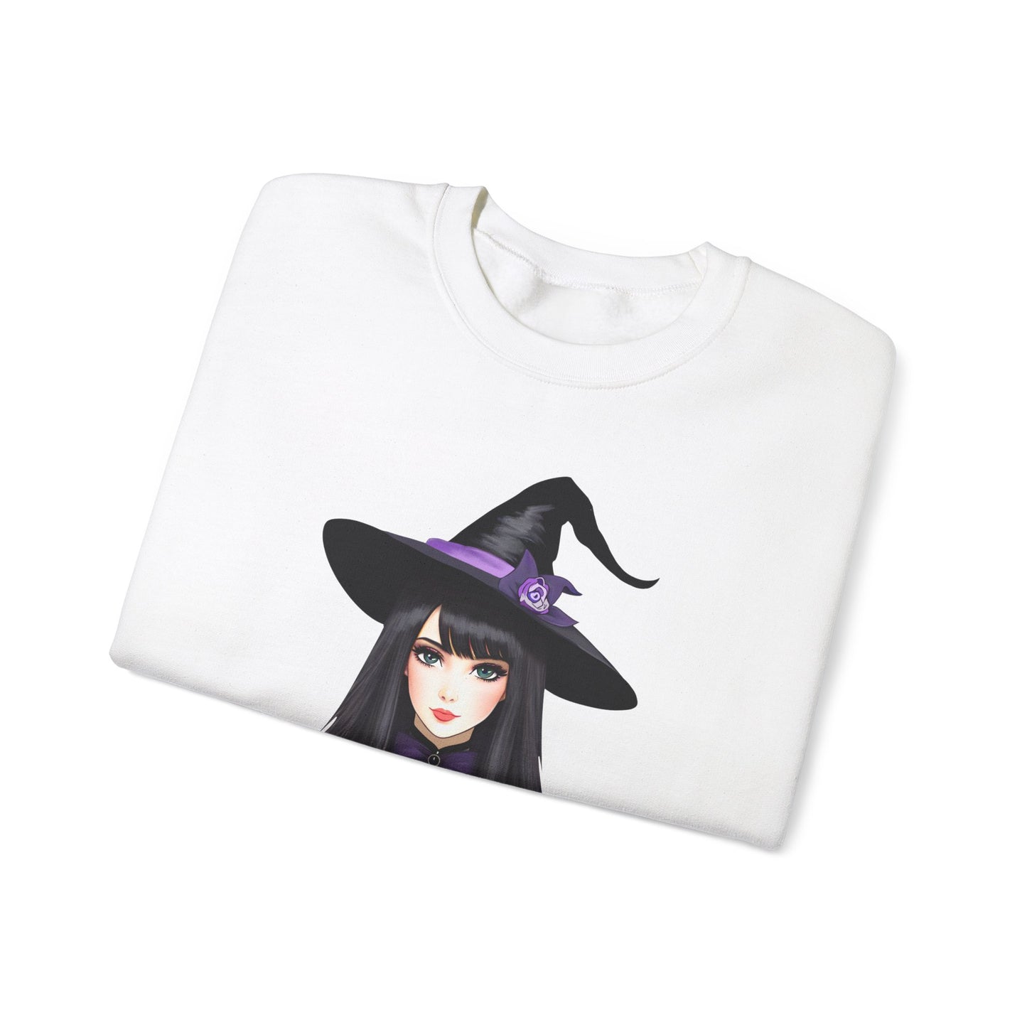 Happy Halloween, Witch - Unisex Heavy Blend™ Crewneck Sweatshirt