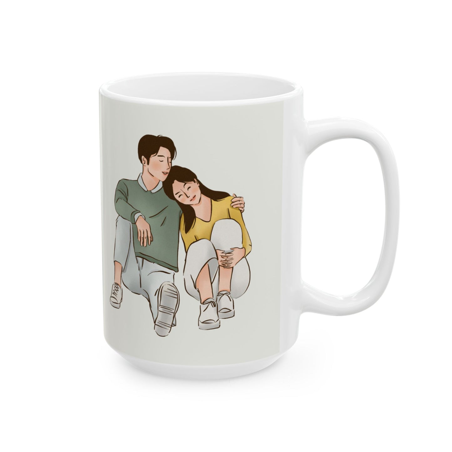 Happy Valentine's Day, Names, Customizable - Ceramic Mug, (11oz, 15oz) - 10924