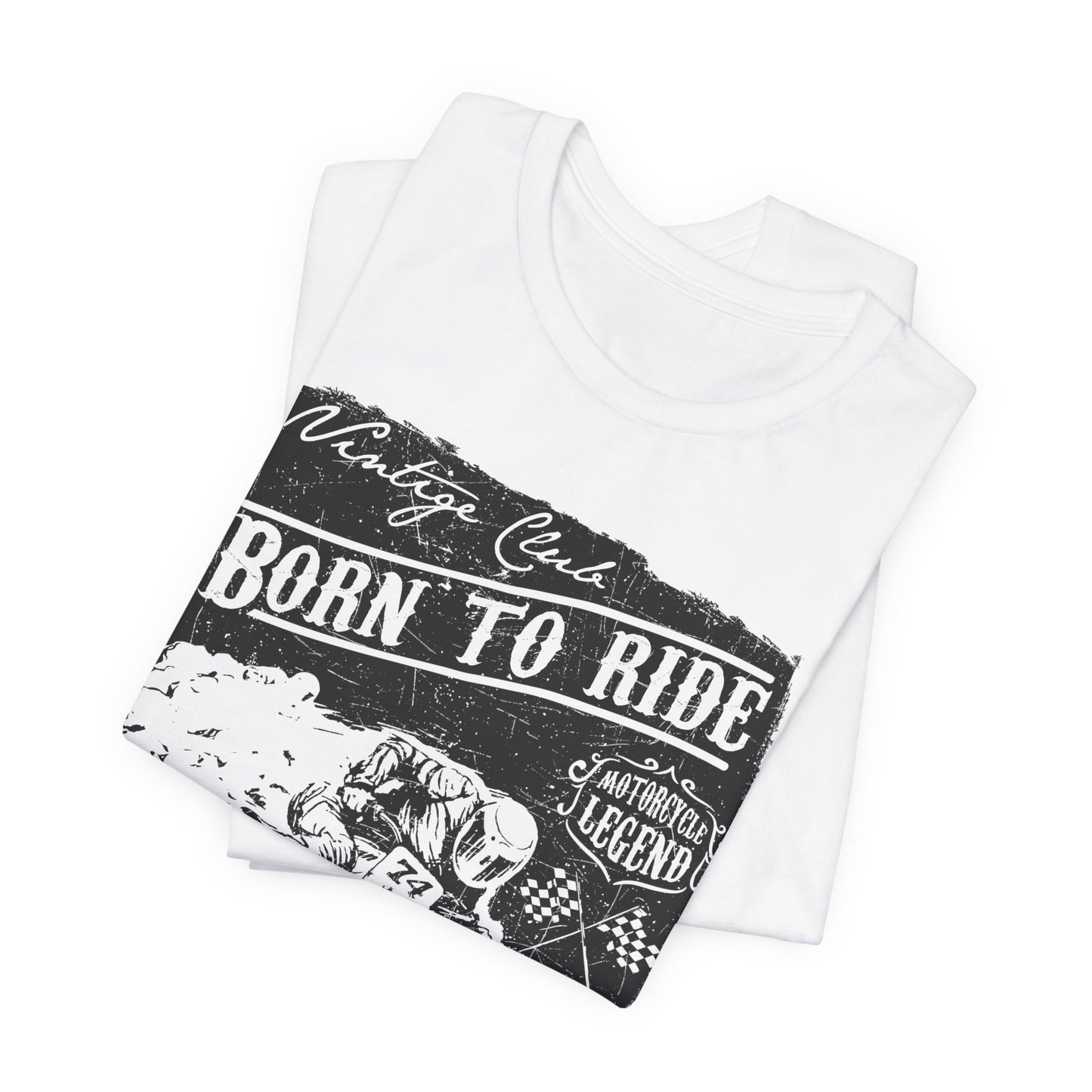 Born To Ride, Forced To Work - Unisex Jersey Short Sleeve Tee - 13409