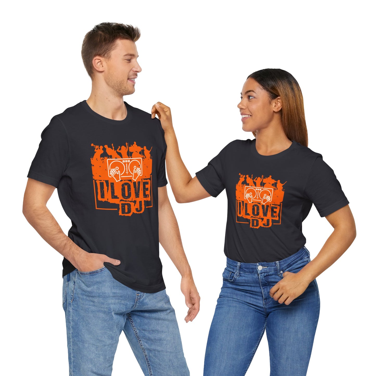 Music: I Love DJ - Unisex Jersey Short Sleeve Tee