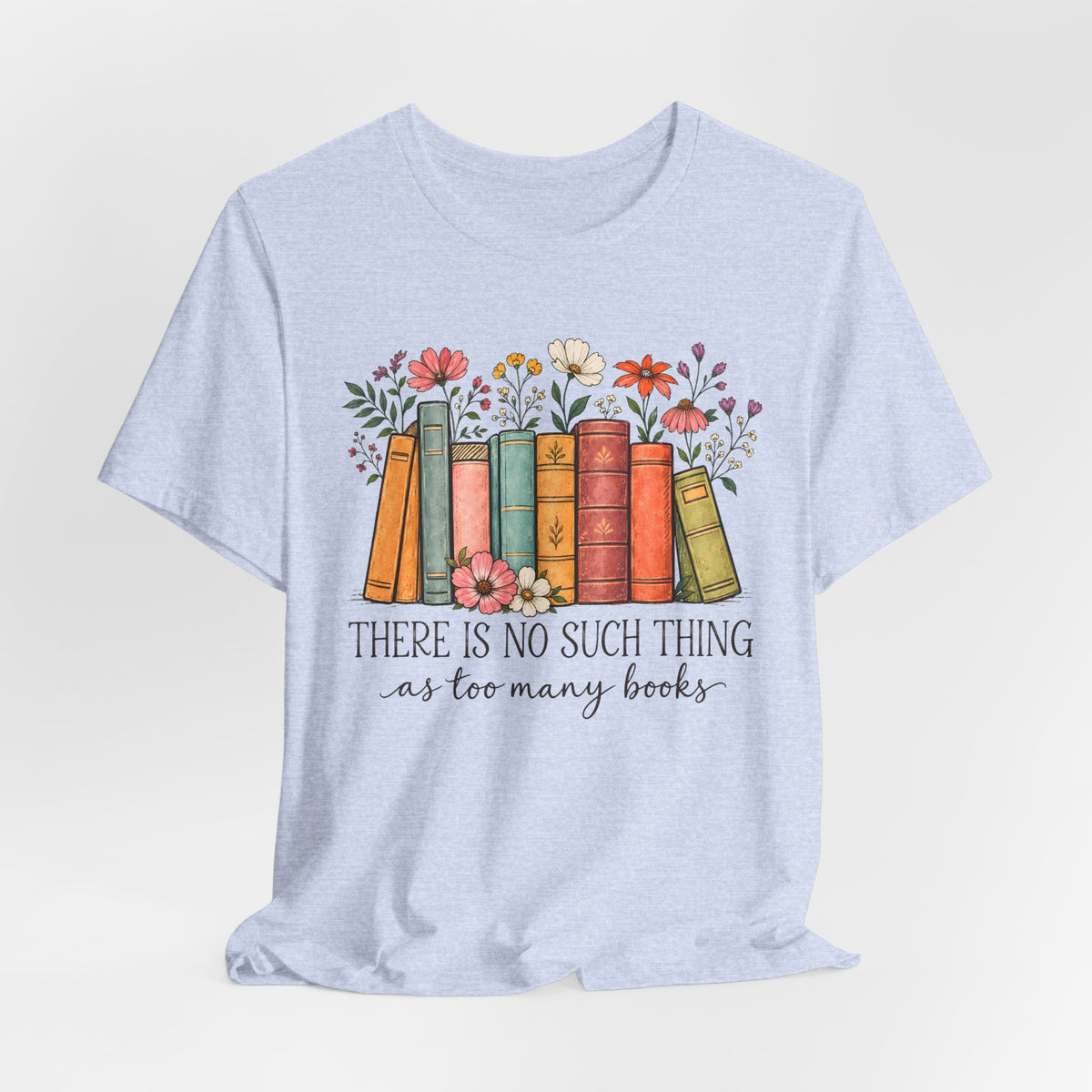 Book Lover T-Shirt,  Vintage Floral Bookshelf Tee - 14524
