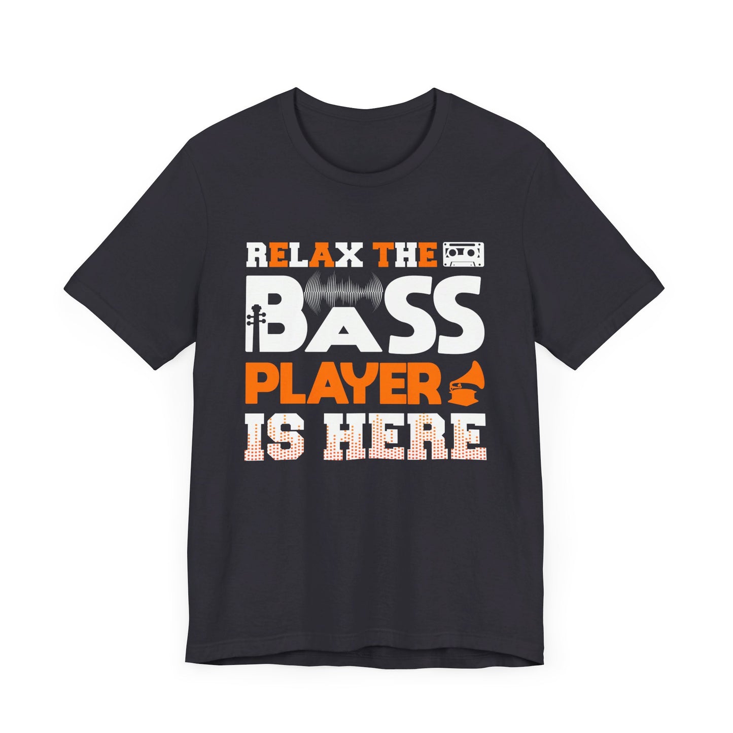 Music: Bass Player Is Here  - Unisex Jersey Short Sleeve Tee