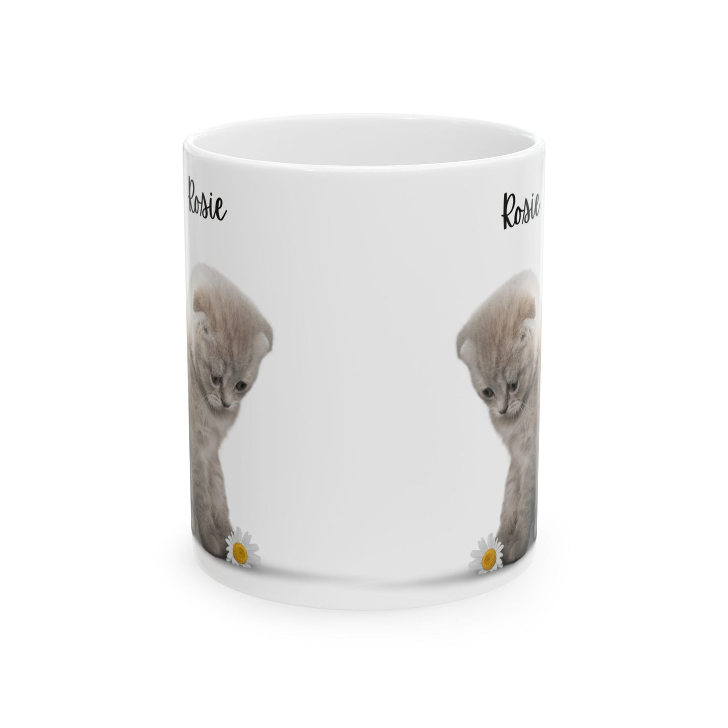 Personalized Cat Lover Mug | Customizable Gift for Animal Enthusiasts, Pet Owner Coffee Cup, Cute Cat Design, Unique Pet Gifts - 14203