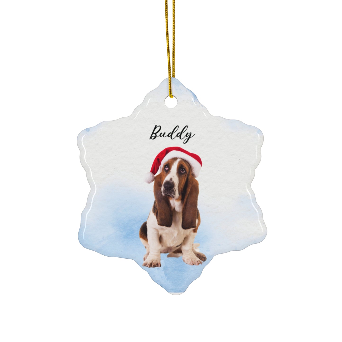 Christmas, Dogs & Cats, Customizable - Ceramic Ornament, 4 Shapes - 10119