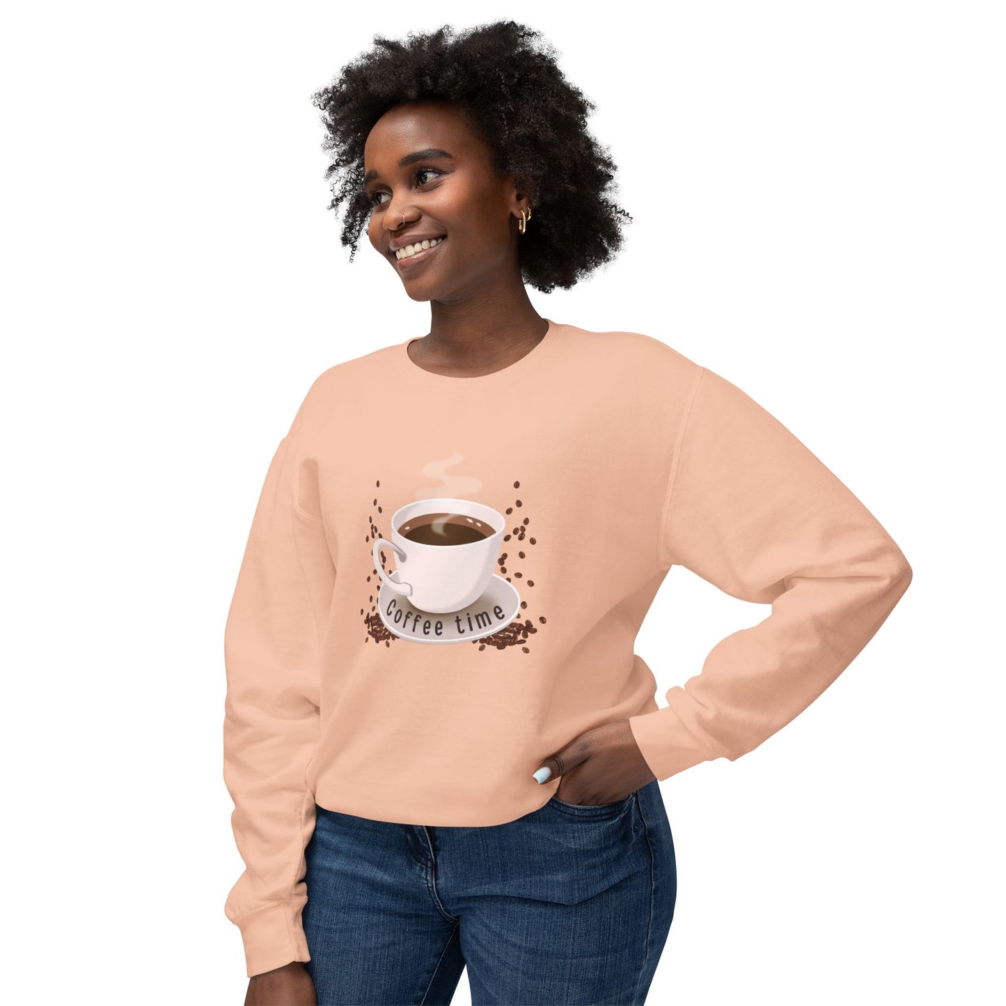 Coffee Time - Unisex Lightweight Crewneck Sweatshirt - 11289