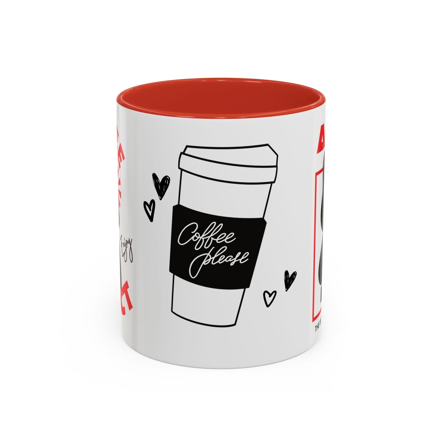 Coffee Addict, Enjoy - Accent Coffee Mug (11, 15oz) - 11297