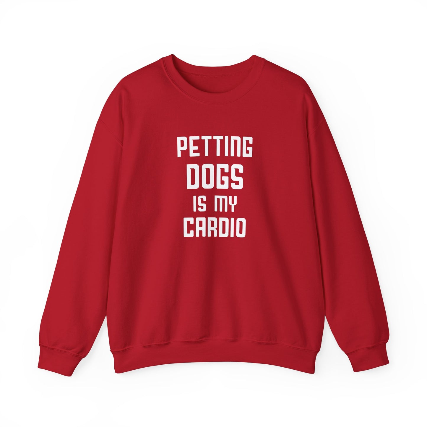 Petting Dog is My Cardio - Unisex Heavy Blend™ Crewneck Sweatshirt