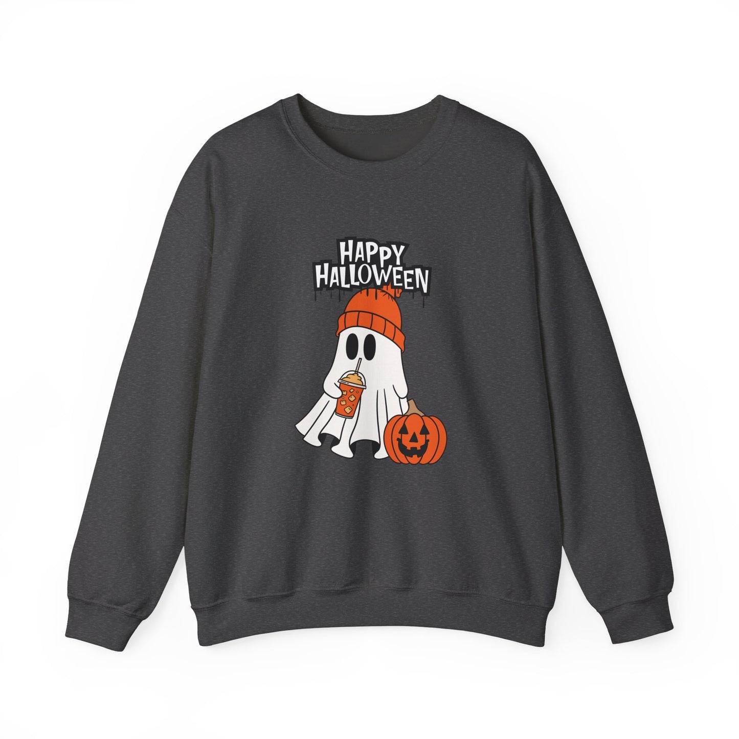 Happy Halloween, Ghost - Unisex Heavy Blend™ Crewneck Sweatshirt