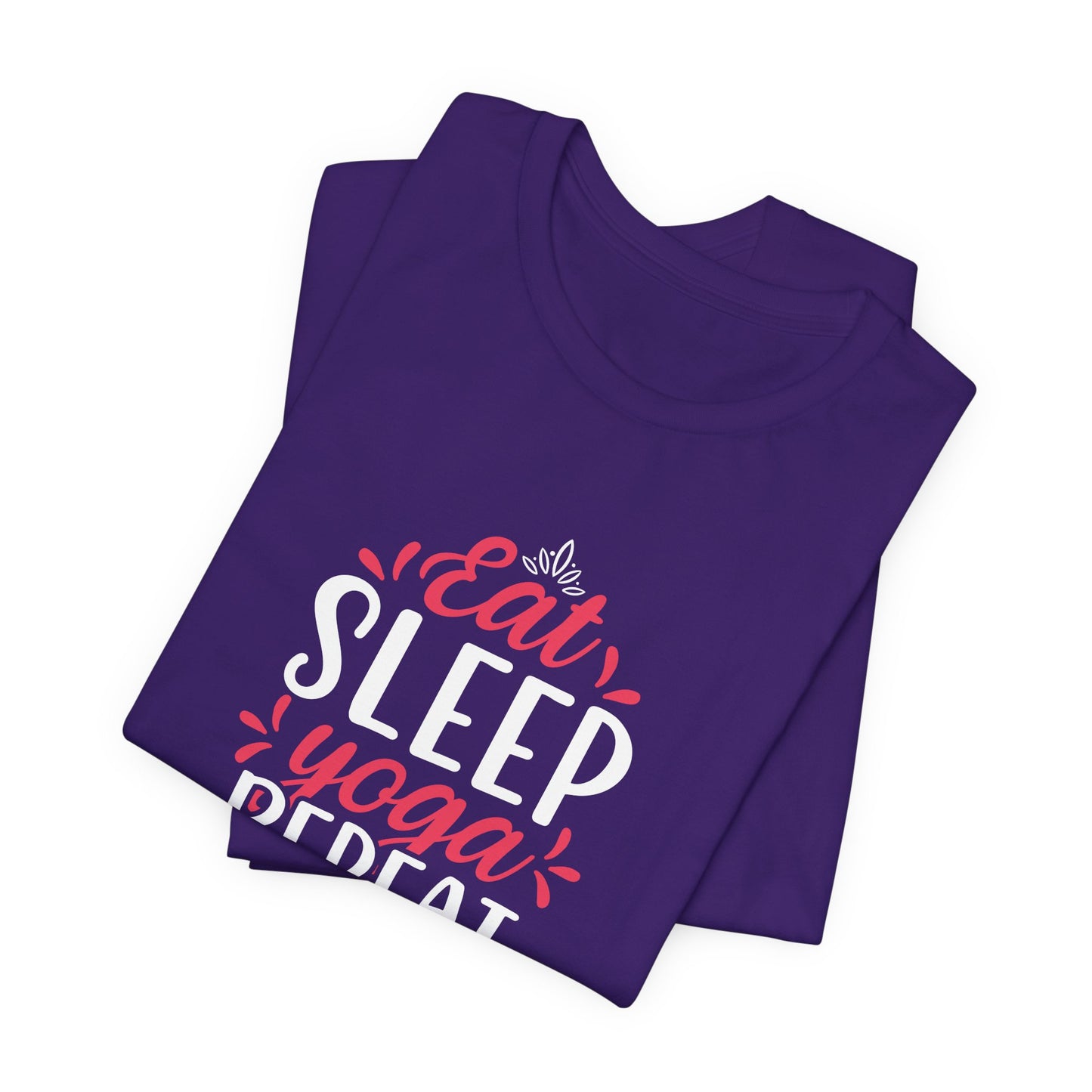 Eat, Sleep, Yoga, Repeat - Unisex Jersey Short Sleeve Tee